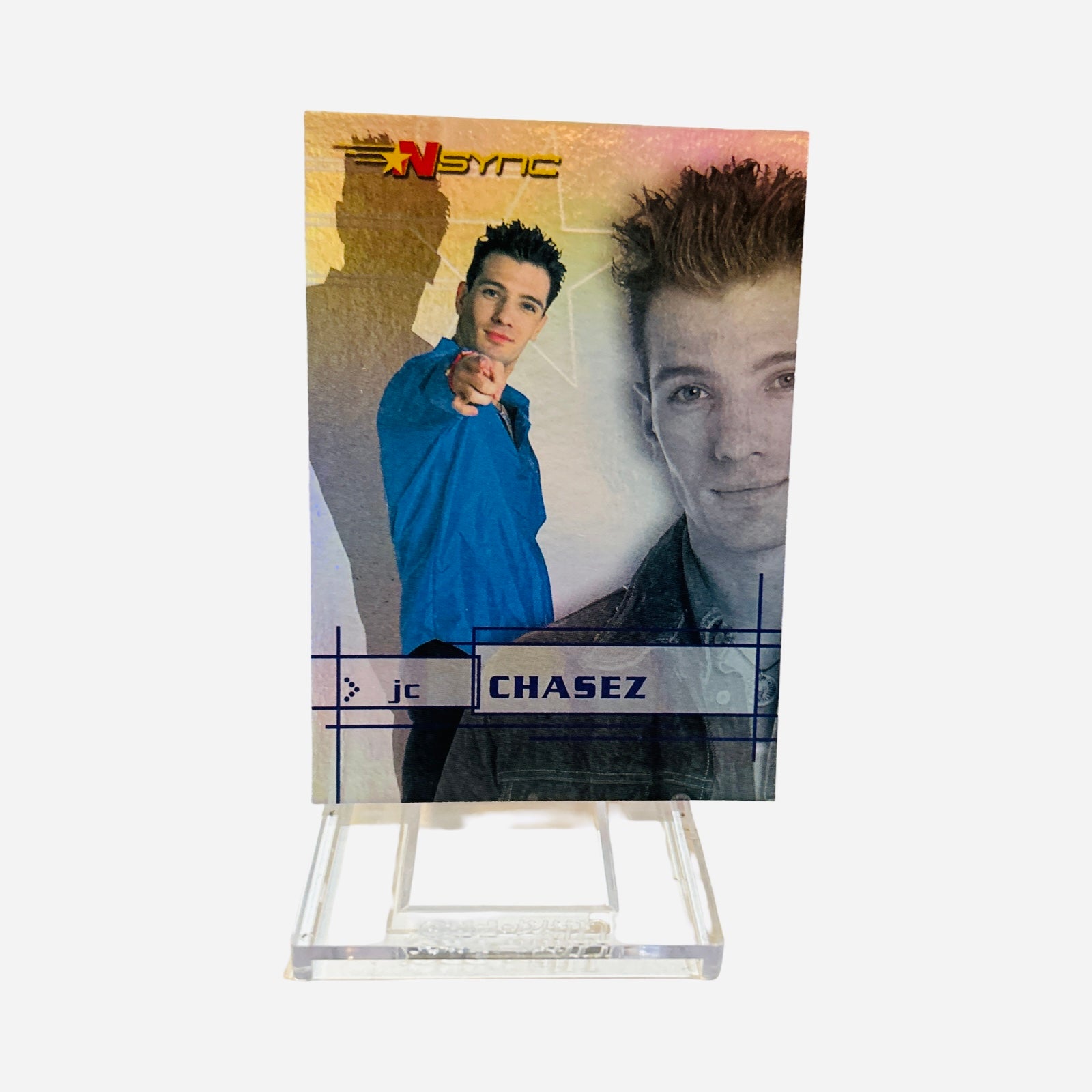 JC Chasez 2000 NSYNC Rainbow Prism Trading Card #5 - Front