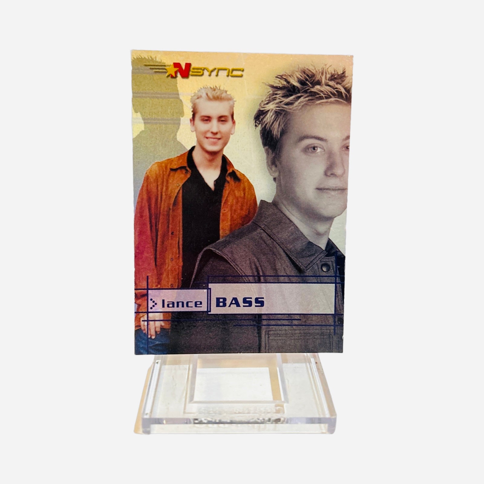 Lance Bass 2000 NSYNC Rainbow Prism Trading Card #8 - Front