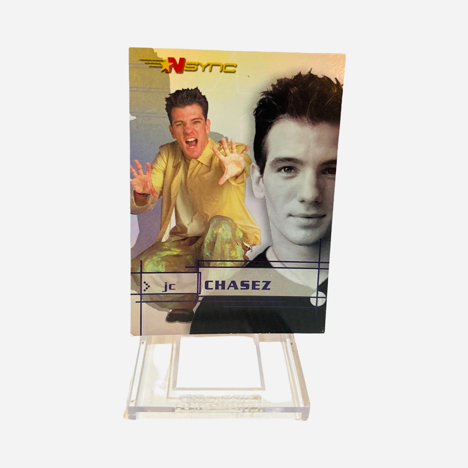 JC Chasez 2000 NSYNC Rainbow Prism Trading Card #10 - Front