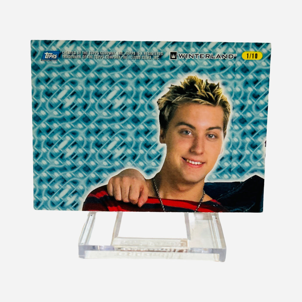 Lance Bass 2000 NSYNC Rainbow Prism Sticker #1 - Back (Lance Bass Holographic + Puzzle Piece)