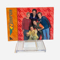 NSYNC 2000 Rainbow Sticker #4 - Front (Group Shot, Orange Background)