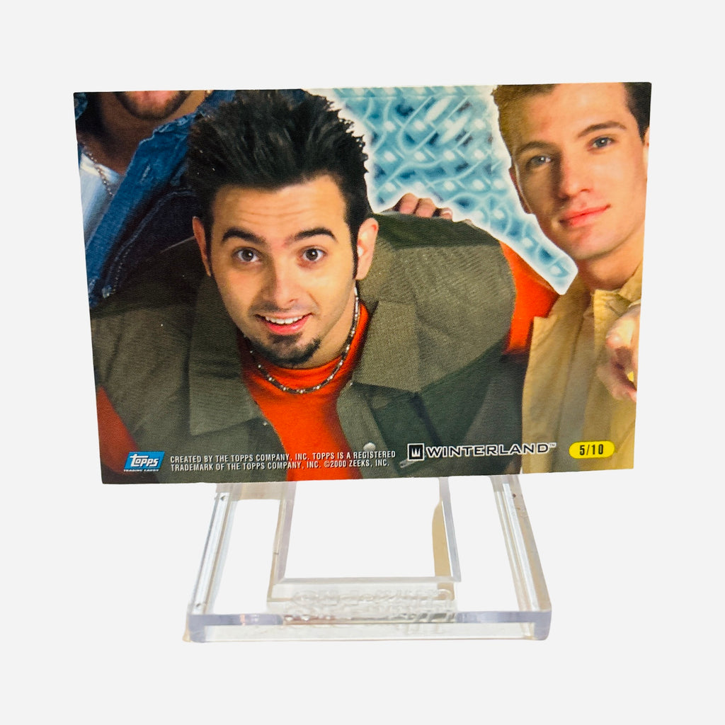 NSYNC 2000 Rainbow Sticker #5 - Back (Chris Kirkpatrick & JC Chasez Holographic + Puzzle Piece)