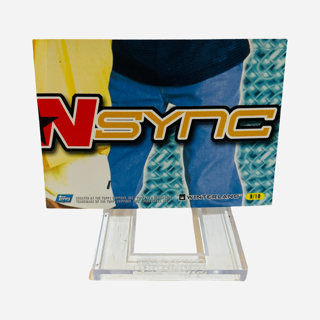 Justin Timberlake 2000 NSYNC Rainbow Sticker #9 - Back (NSYNC Logo Holographic Puzzle Piece)