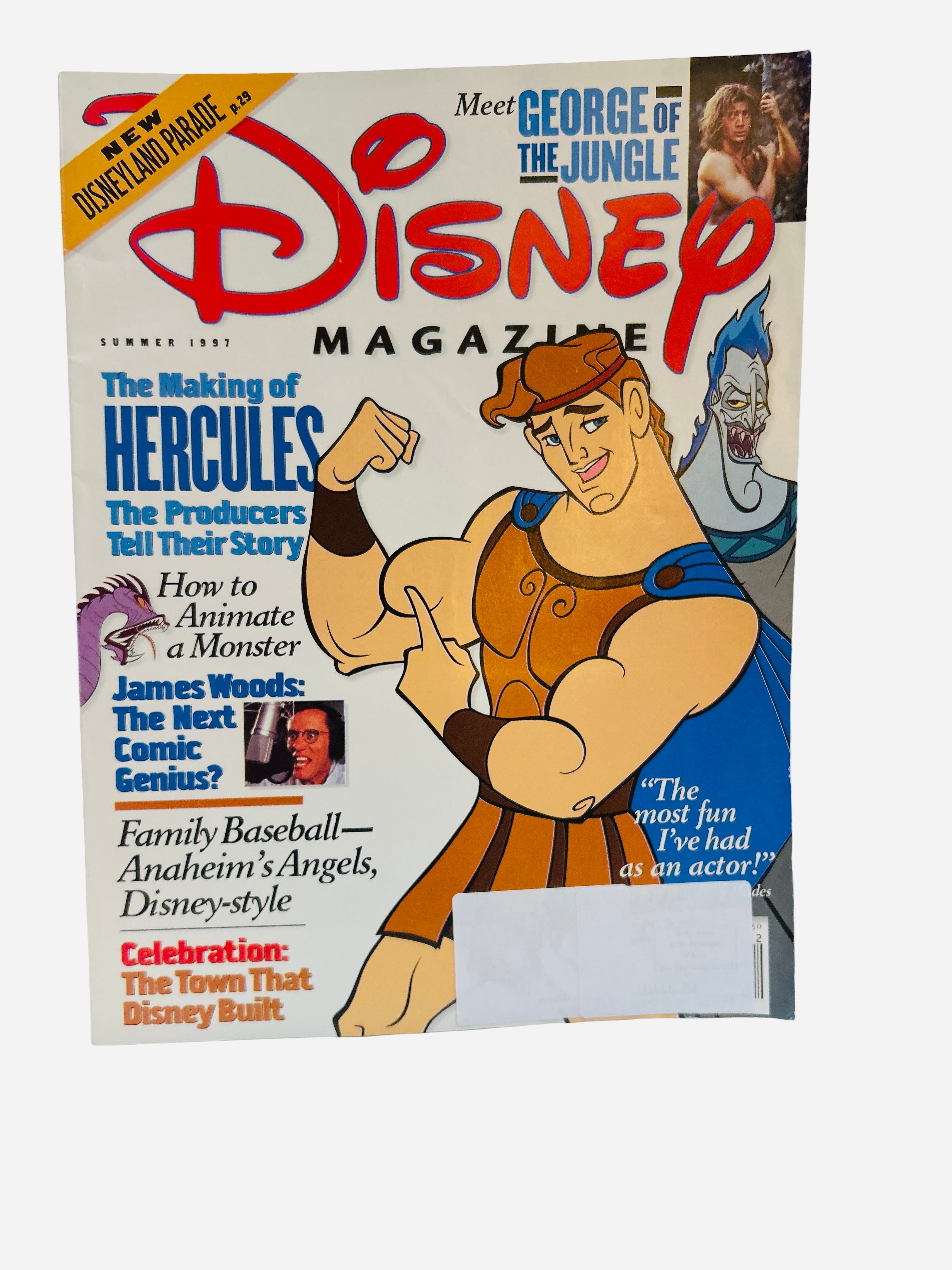 Disney Magazine Summer 1997 - Cover featuring Hercules and Hades from the Disney animated film