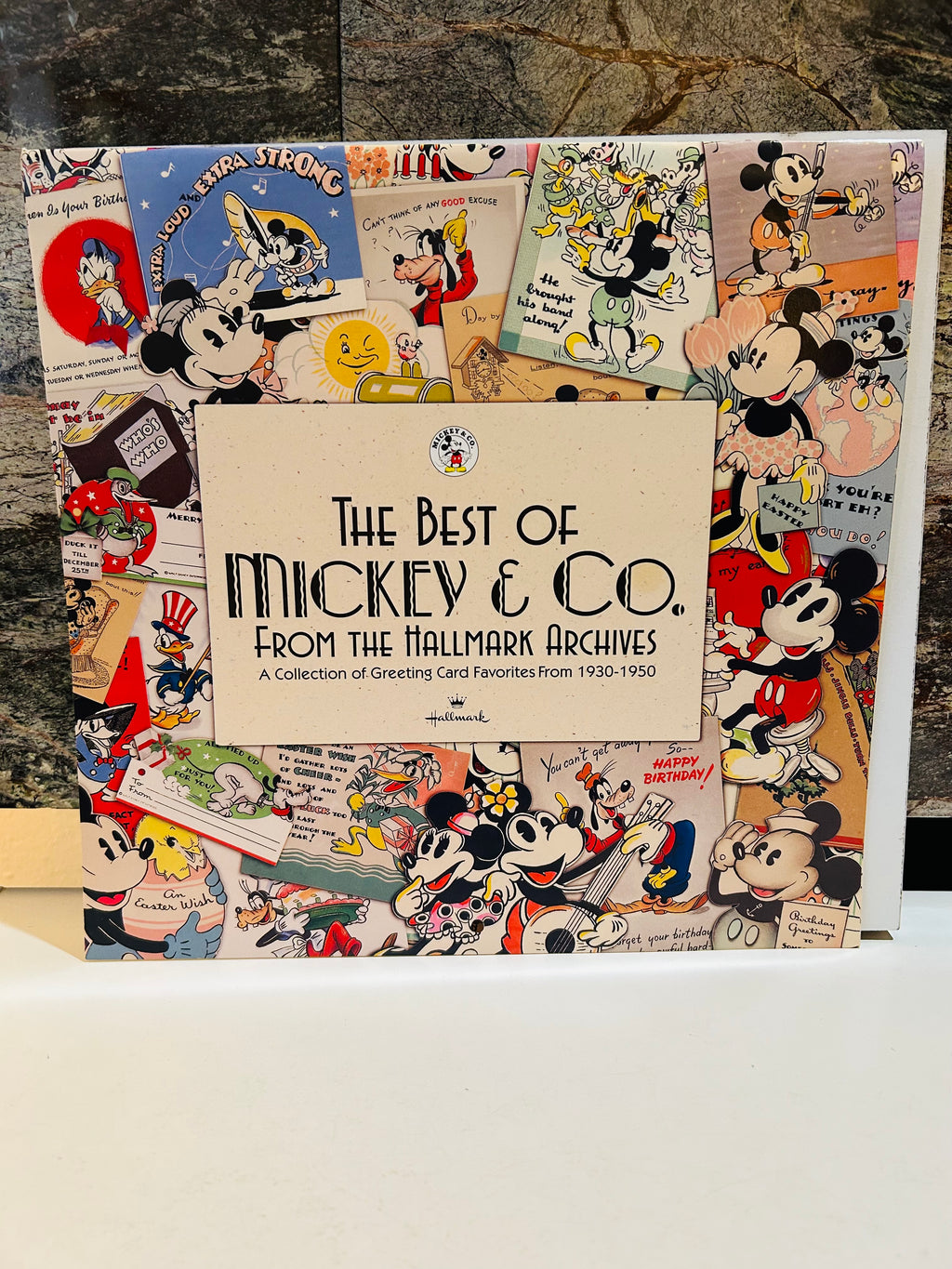 The Best of Mickey & Co. From the Hallmark Archives 1998 Calendar front cover – collage of vintage 1930-1950 Disney greeting card artwork