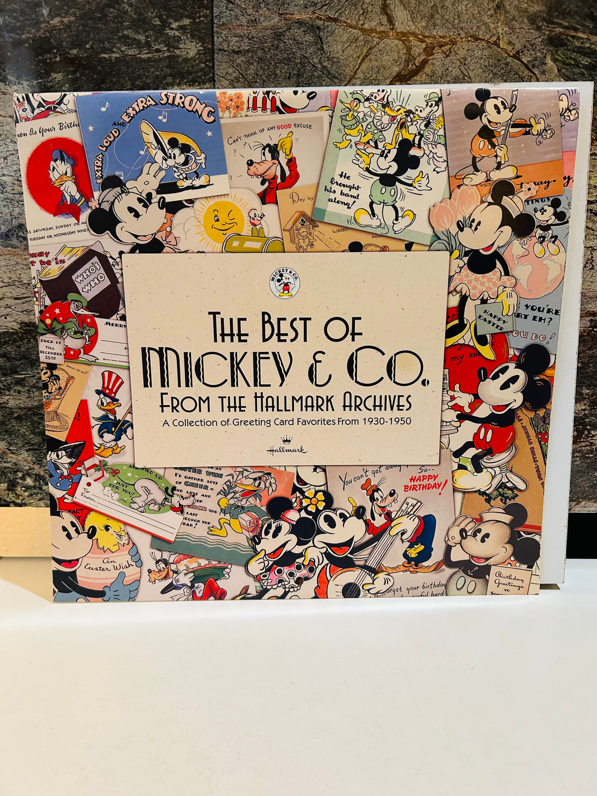 The Best of Mickey & Co. From the Hallmark Archives 1998 Calendar front cover – collage of vintage 1930-1950 Disney greeting card artwork