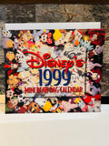 Disney's 1999 Mini Bean Bag Calendar front cover with collage of Disney bean bag plush characters