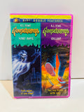 Goosebumps Scary House and Chillogy Kids' Double Features DVD in a purple case