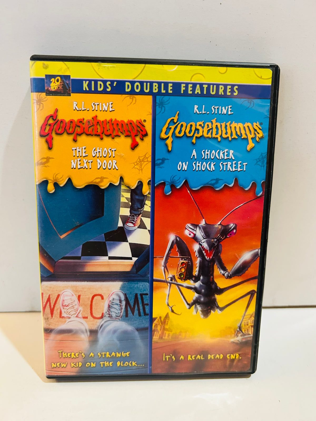 Goosebumps The Ghost Next Door and A Shocker on Shock Street DVD double feature case