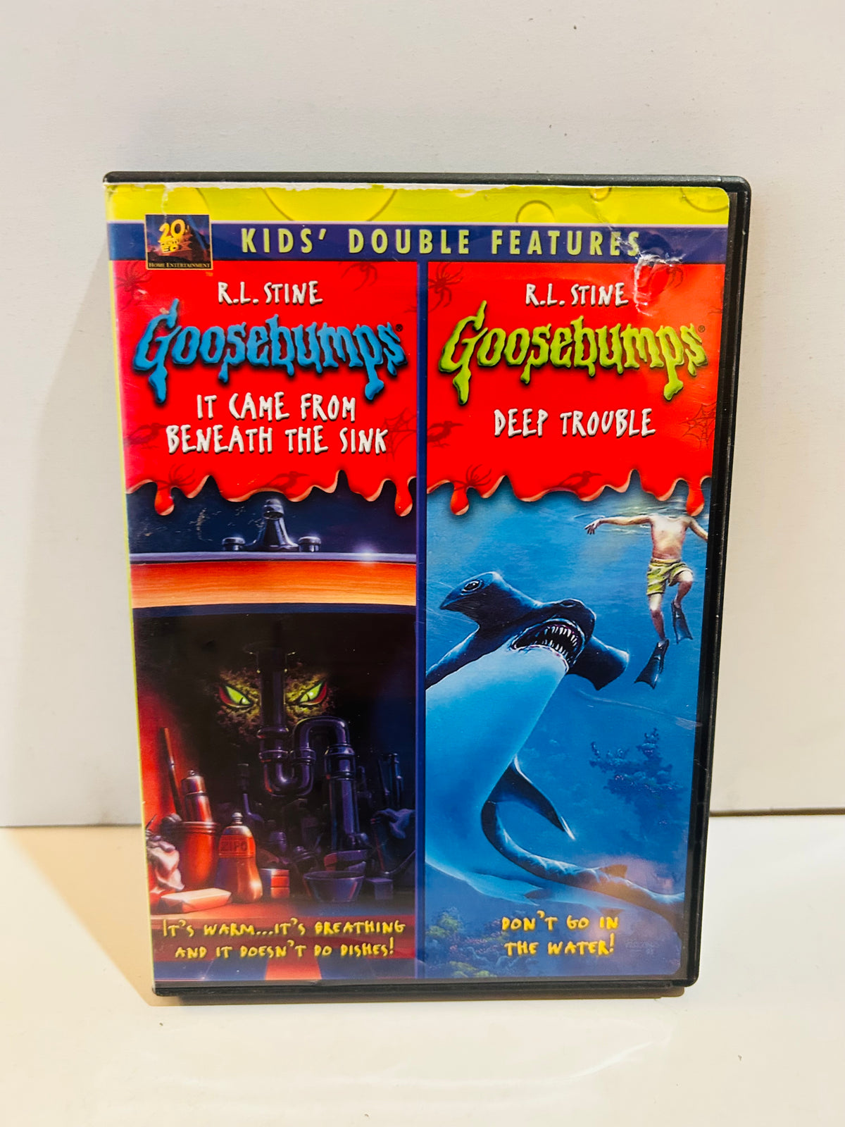 Goosebumps It Came from Beneath the Sink and Deep Trouble Kids' Double Features DVD in black case