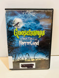 Goosebumps One Day at HorrorLand ex-library DVD in a black case with worn cover and library labels