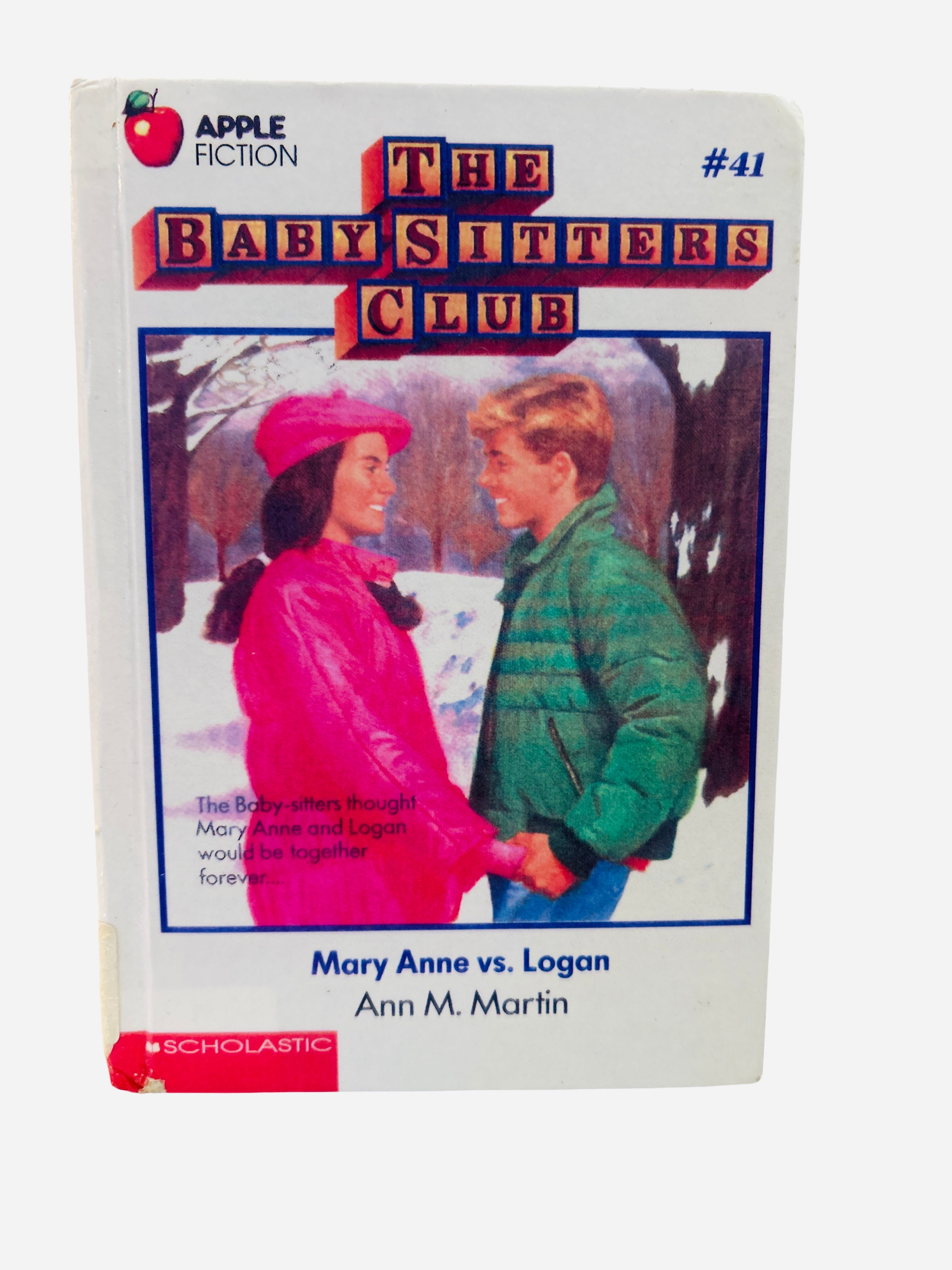 The Baby-Sitters Club #41: Mary Anne vs. Logan by Ann M. Martin – Ex-Library Perma-Bound Hardcover