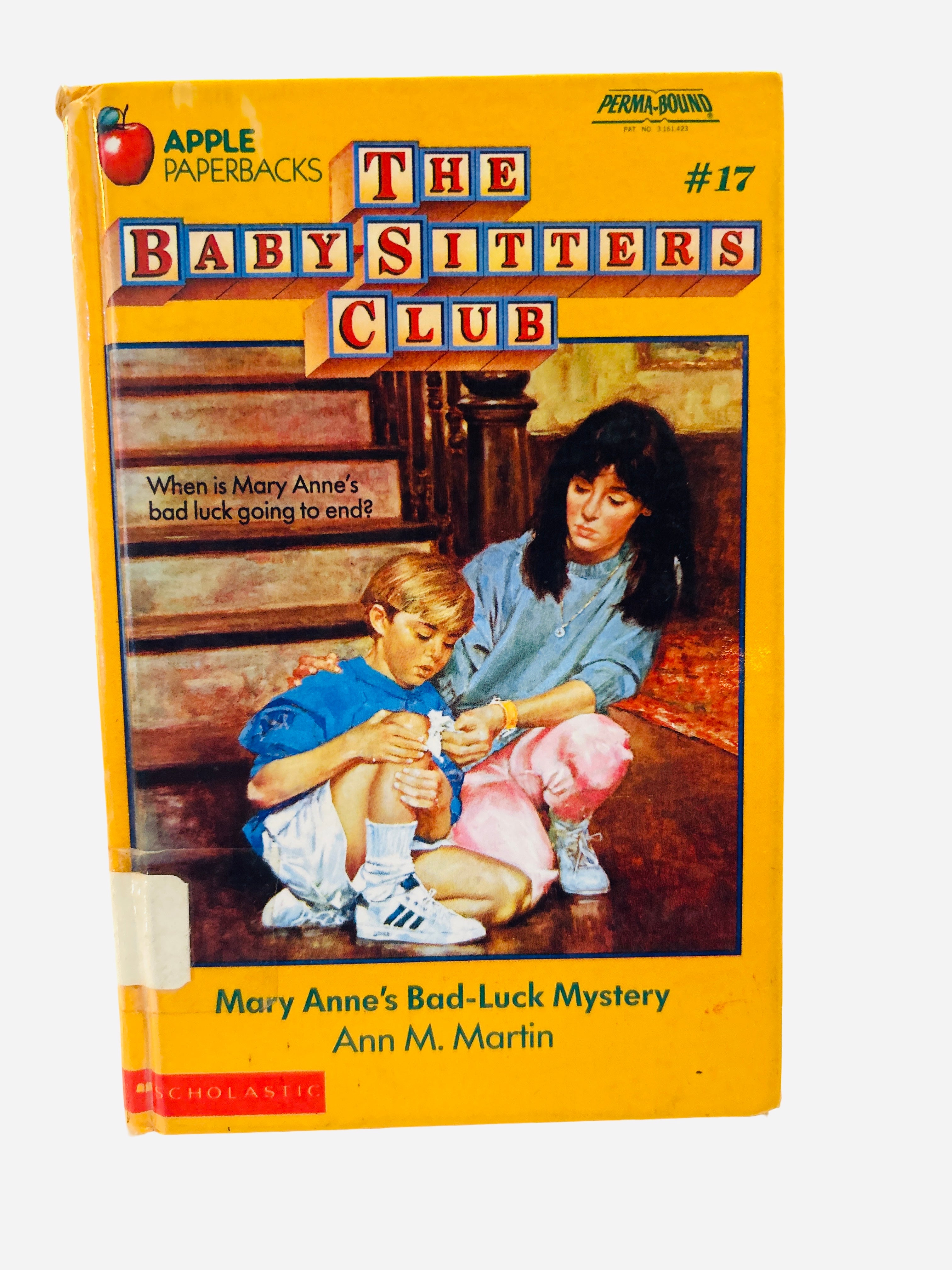 The Baby-Sitters Club #17: Mary Anne's Bad-Luck Mystery by Ann M. Martin – Ex-Library Perma-Bound Hardcover