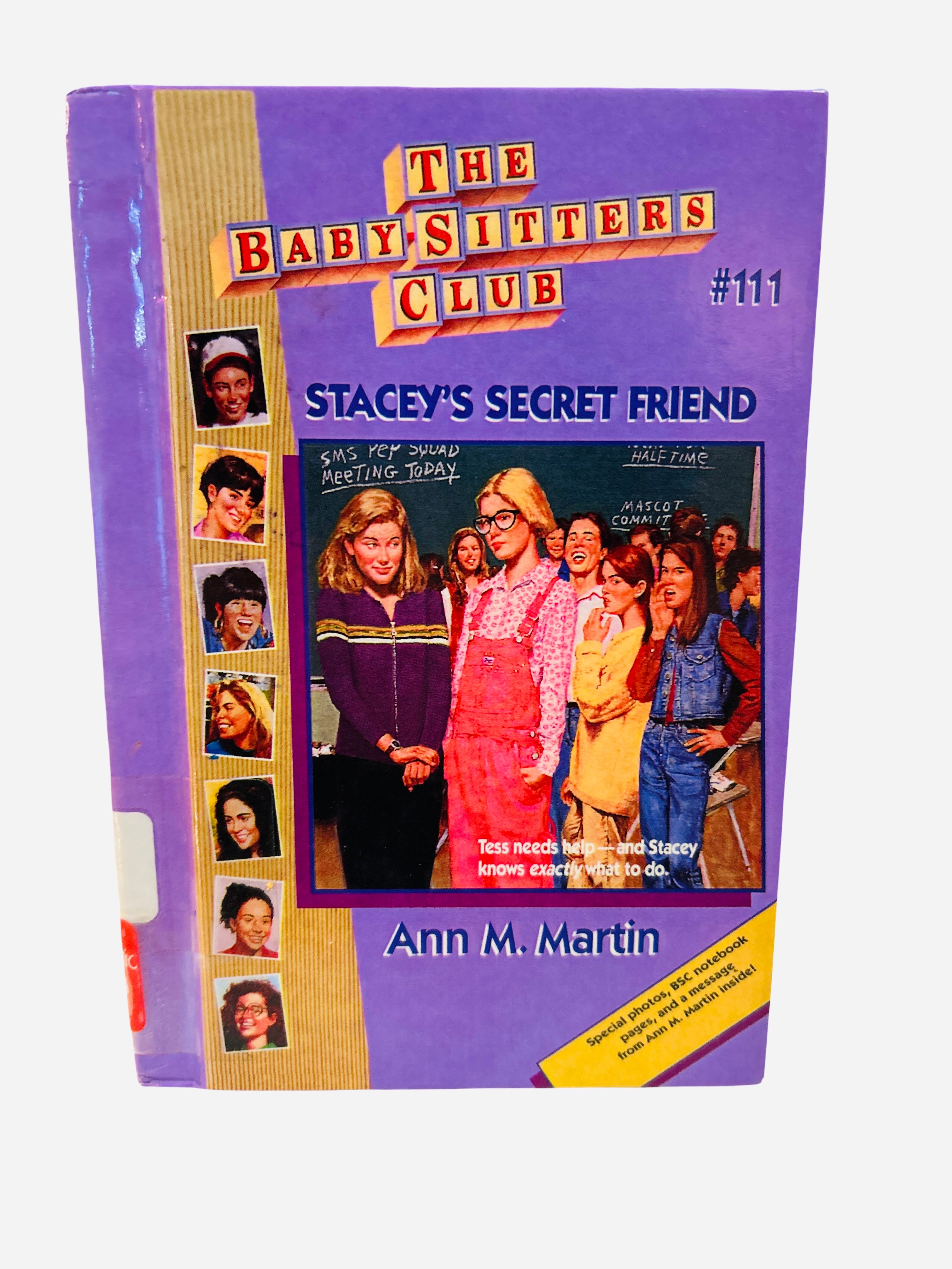 The Baby-Sitters Club #111: Stacey's Secret Friend by Ann M. Martin – Ex-Library Hardcover