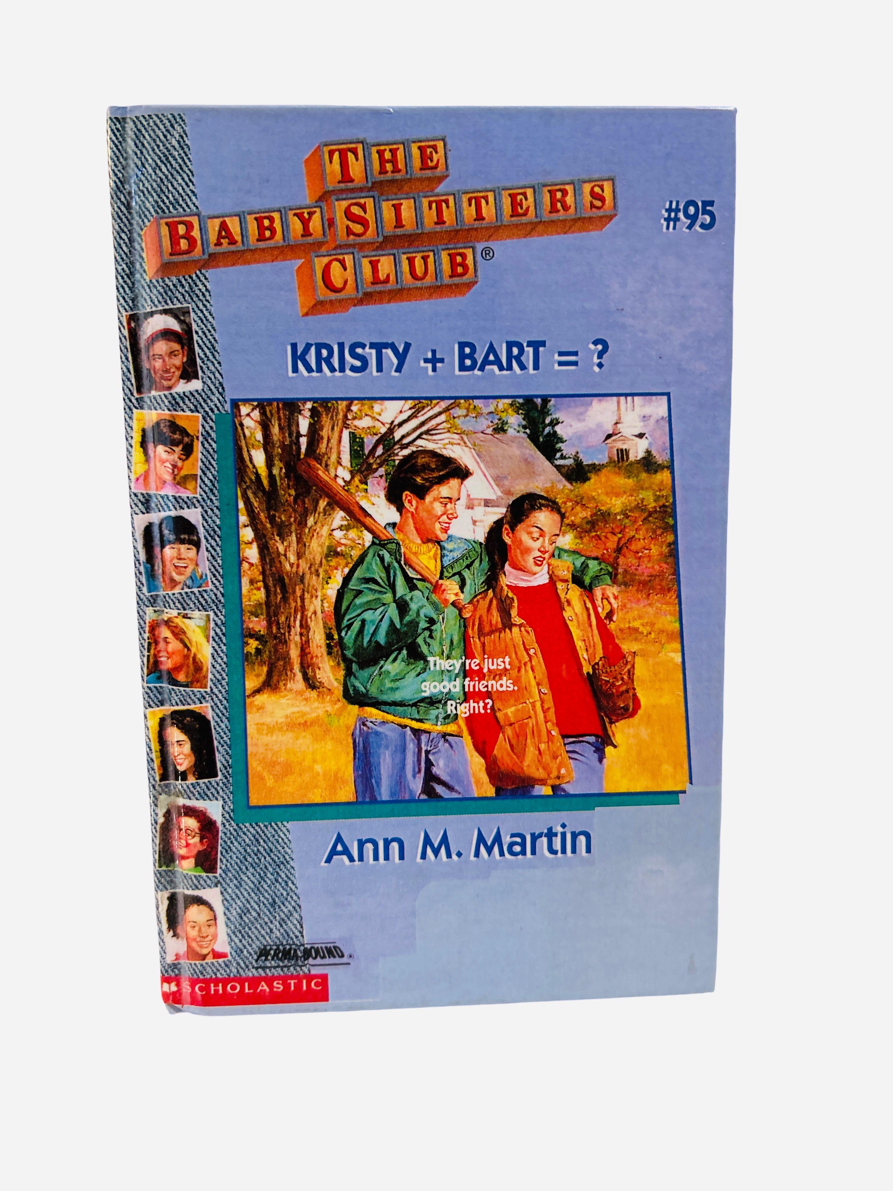 The Baby-Sitters Club #95: Kristy + Bart = ? by Ann M. Martin – Ex-Library Perma-Bound Hardcover