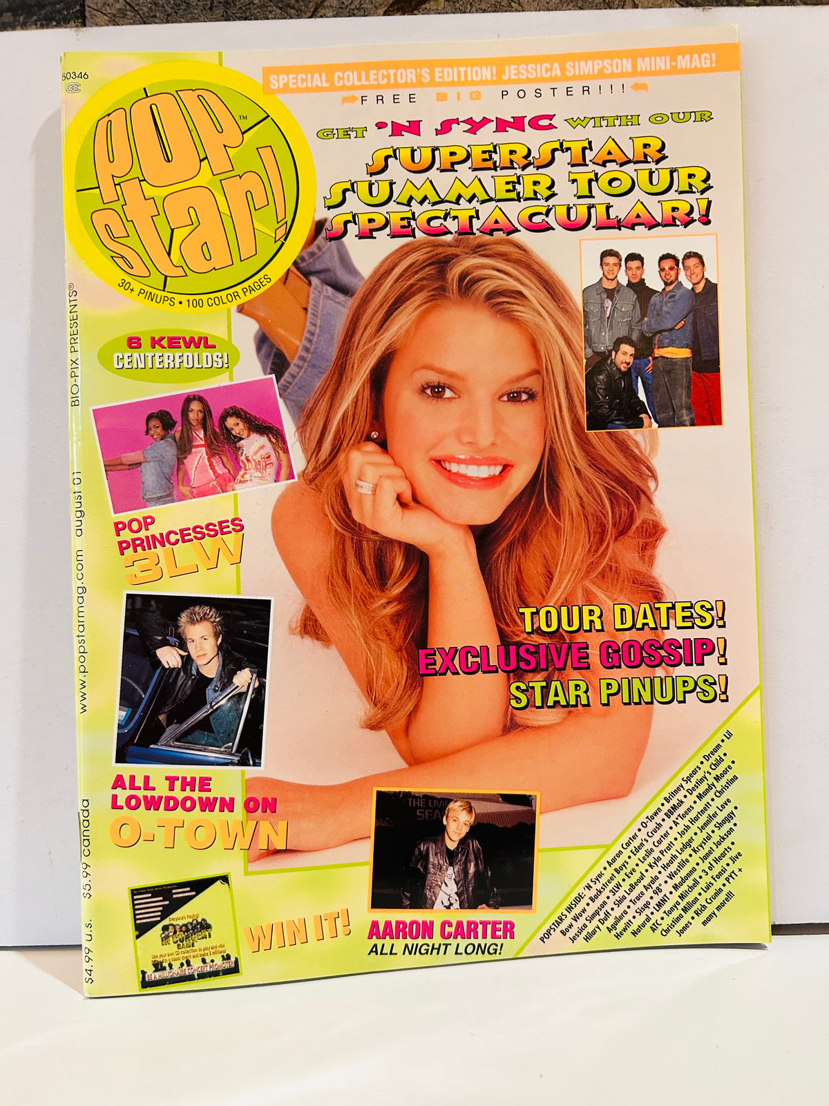 Pop Star! Magazine August 2001 – Jessica Simpson Cover