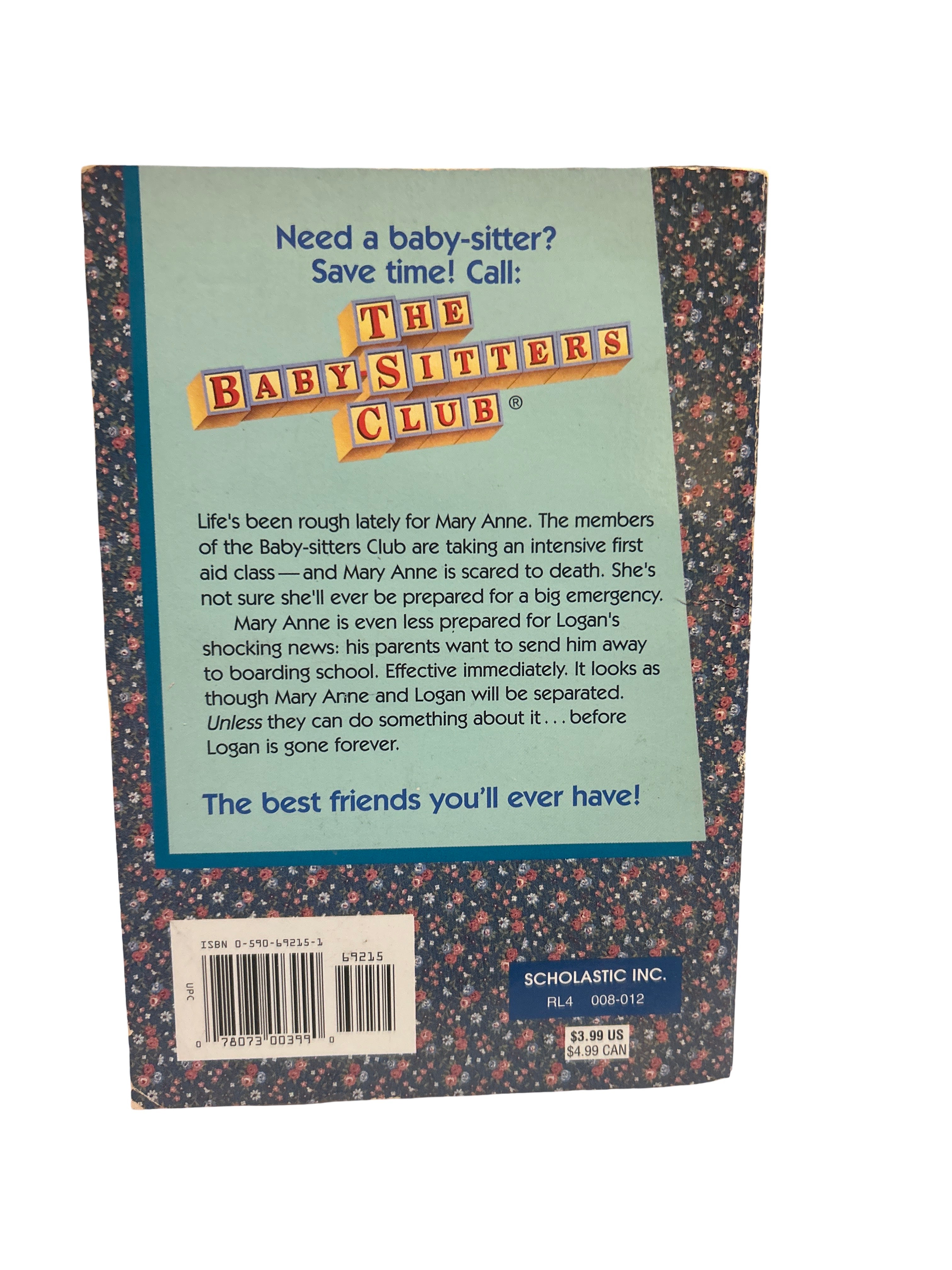The Baby-Sitters Club #109: Mary Anne to the Rescue – Back cover