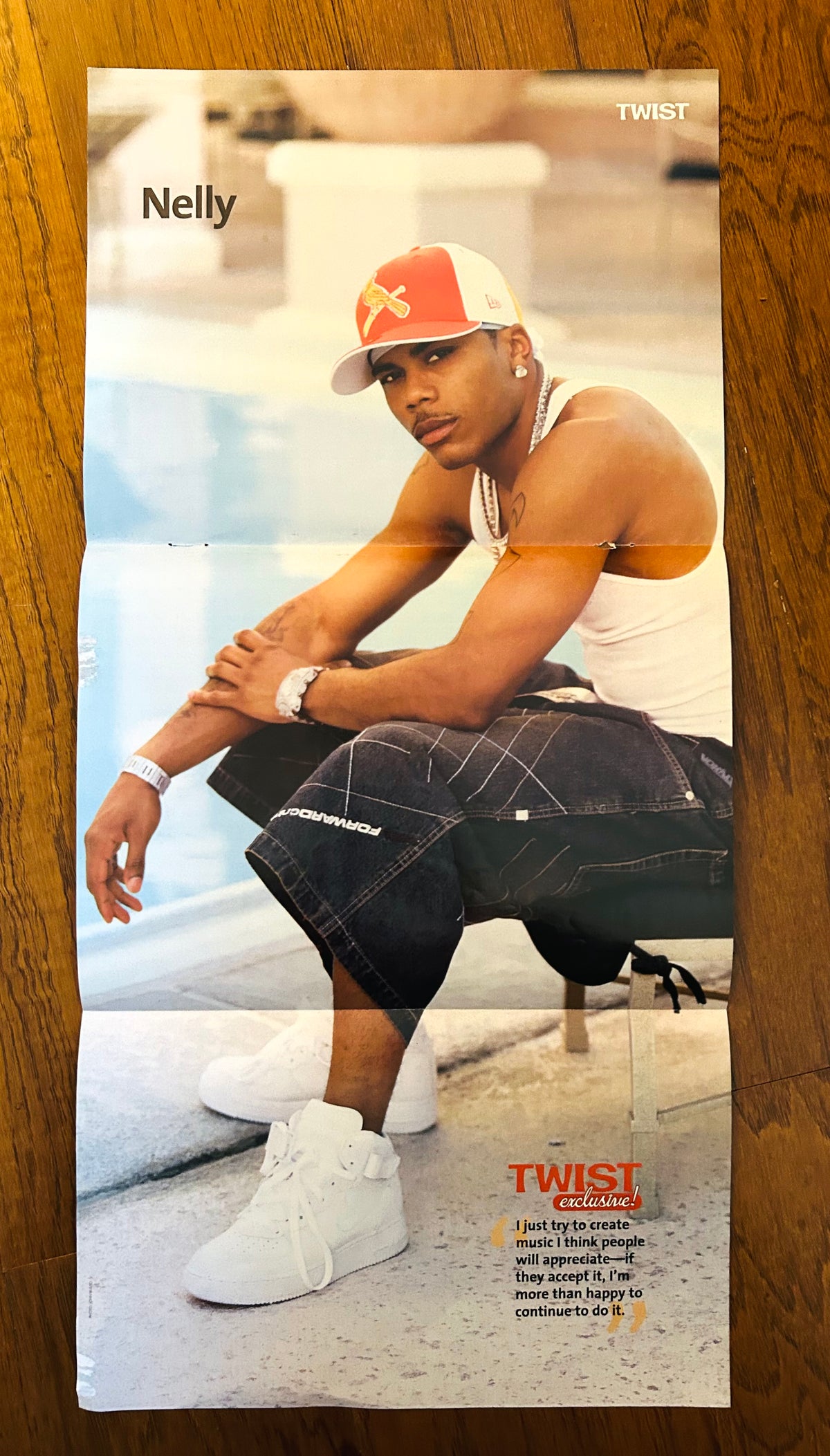 Nelly side of 2004 TWIST double-sided 10 by 22 inch poster