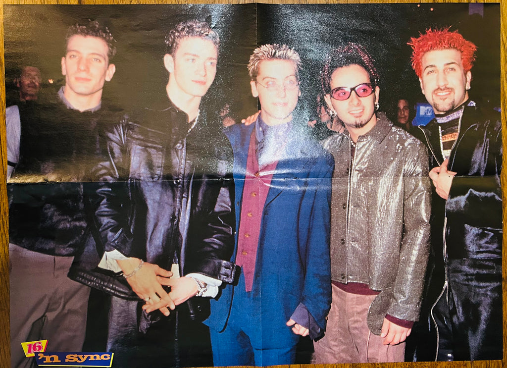 NSYNC MTV VMAs 16 Magazine Poster 16x20.5 – Back