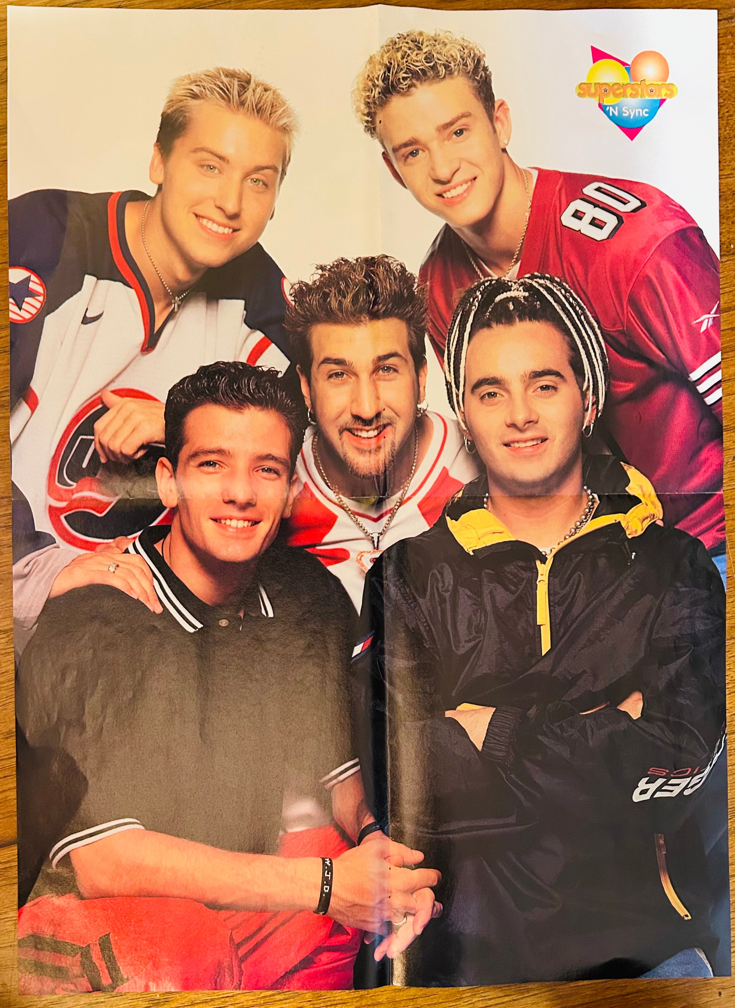 NSYNC Group Superstars Magazine Poster 16x20.5 – Front