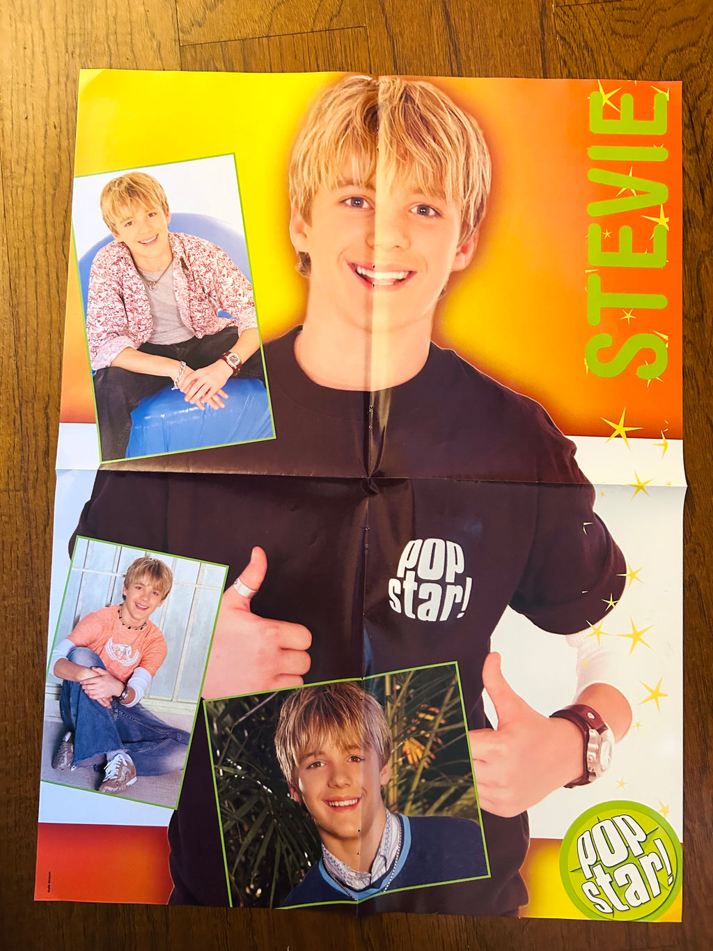 Stevie side of 2004 Pop Star double-sided poster