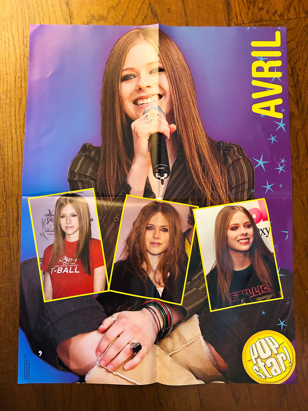 Avril Lavigne side of 2004 Pop Star double-sided poster