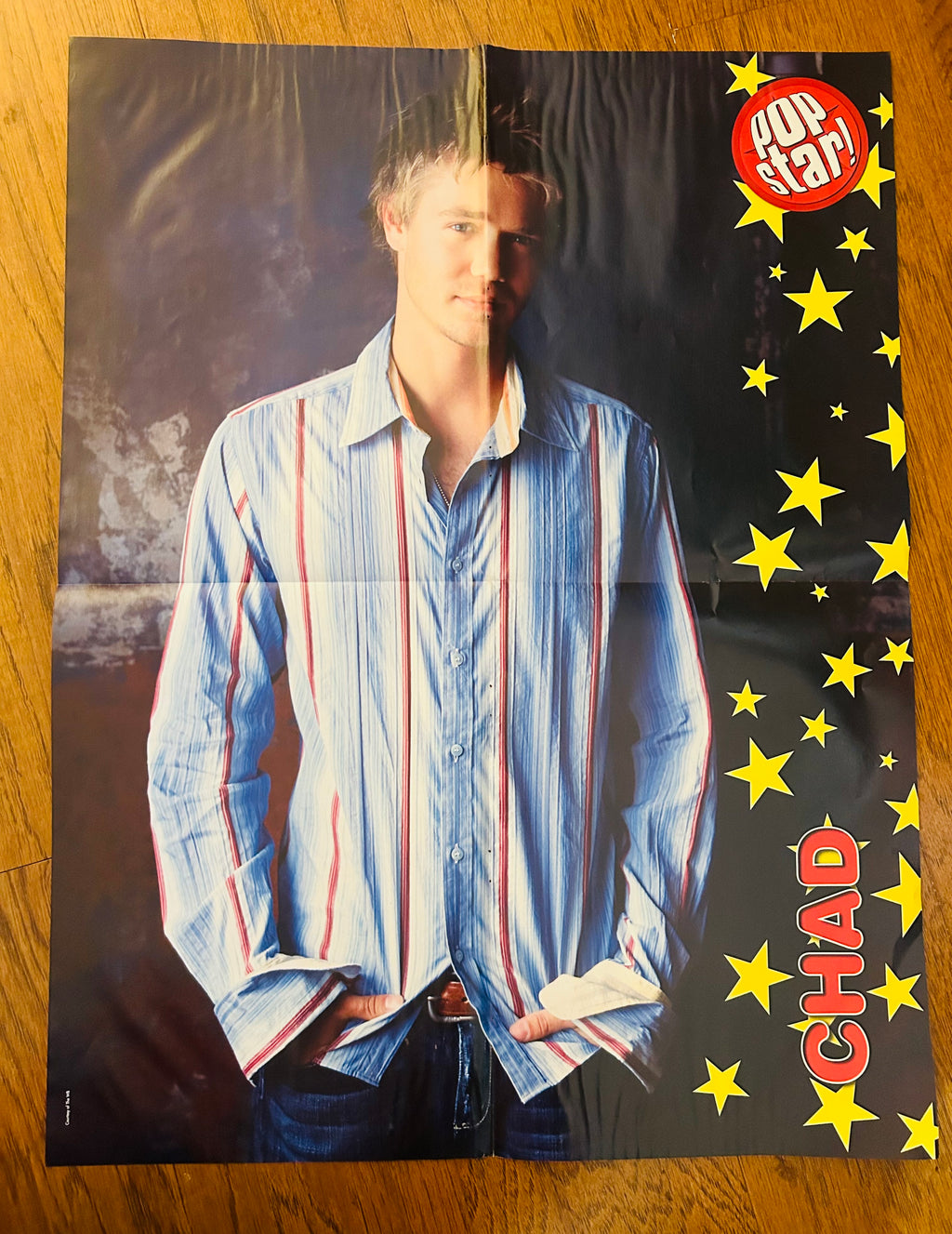 Pop Star magazine double-sided poster featuring Chad Michael Murray