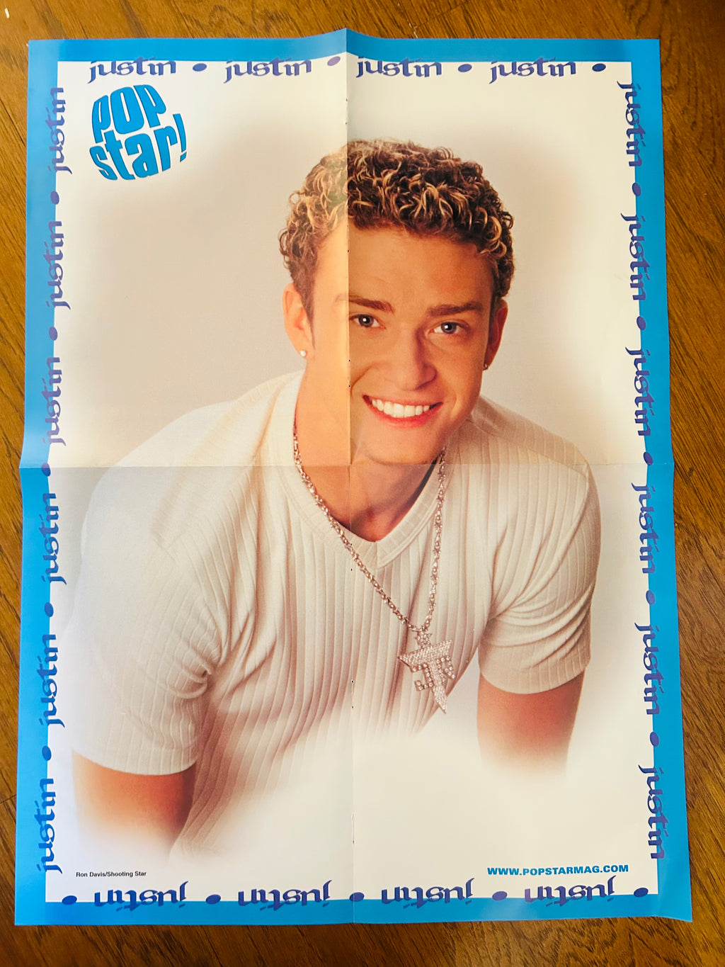 Pop Star magazine double-sided poster featuring the Backstreet Boys