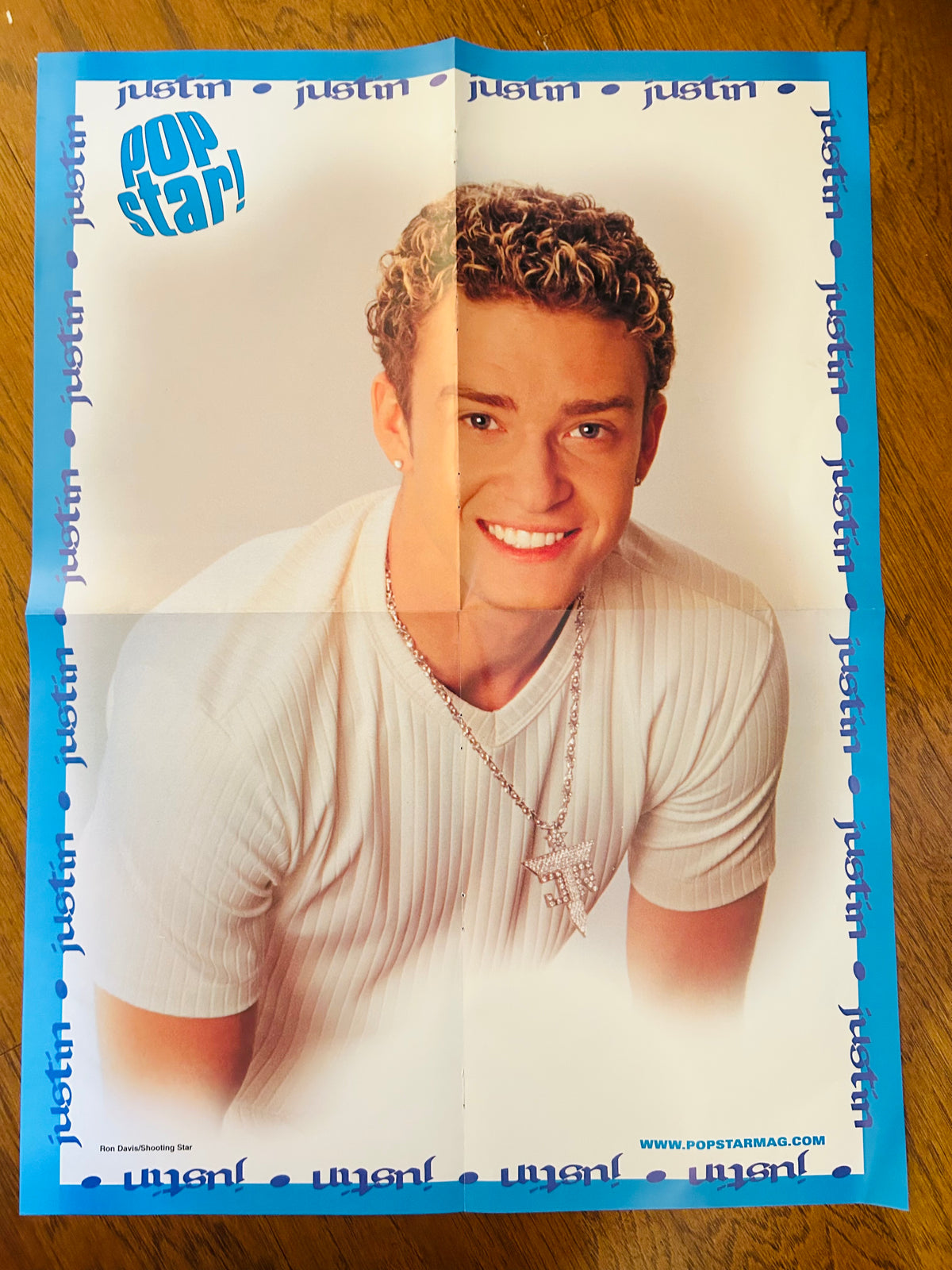 Pop Star magazine double-sided poster featuring the Backstreet Boys