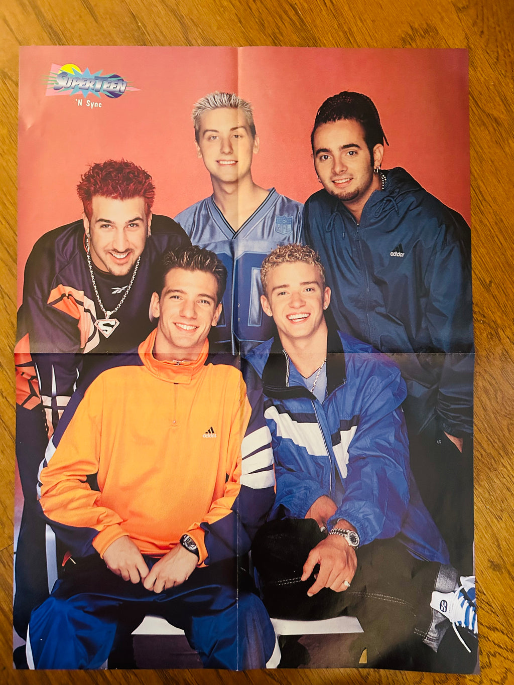 Super Teen double-sided poster featuring 'N Sync