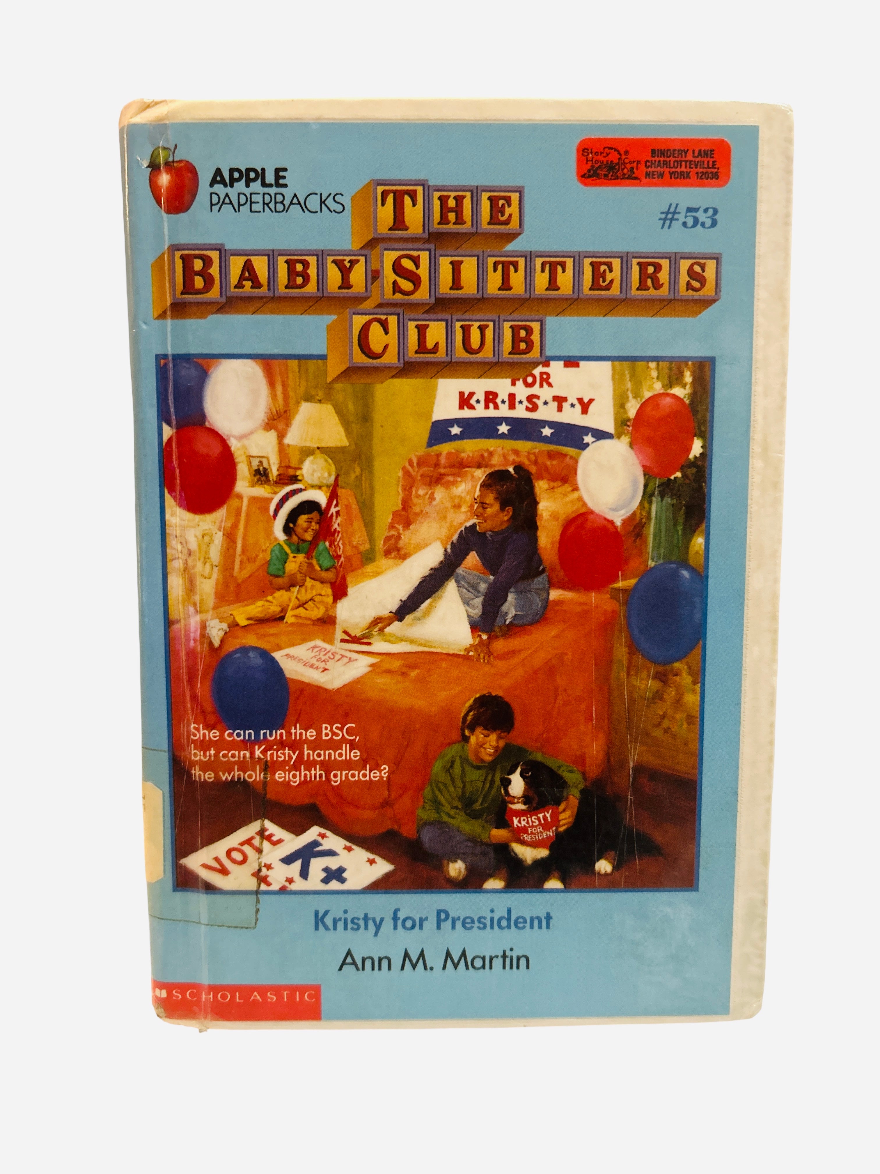 Kristy for President Baby-Sitters Club #53 ex-library hardcover