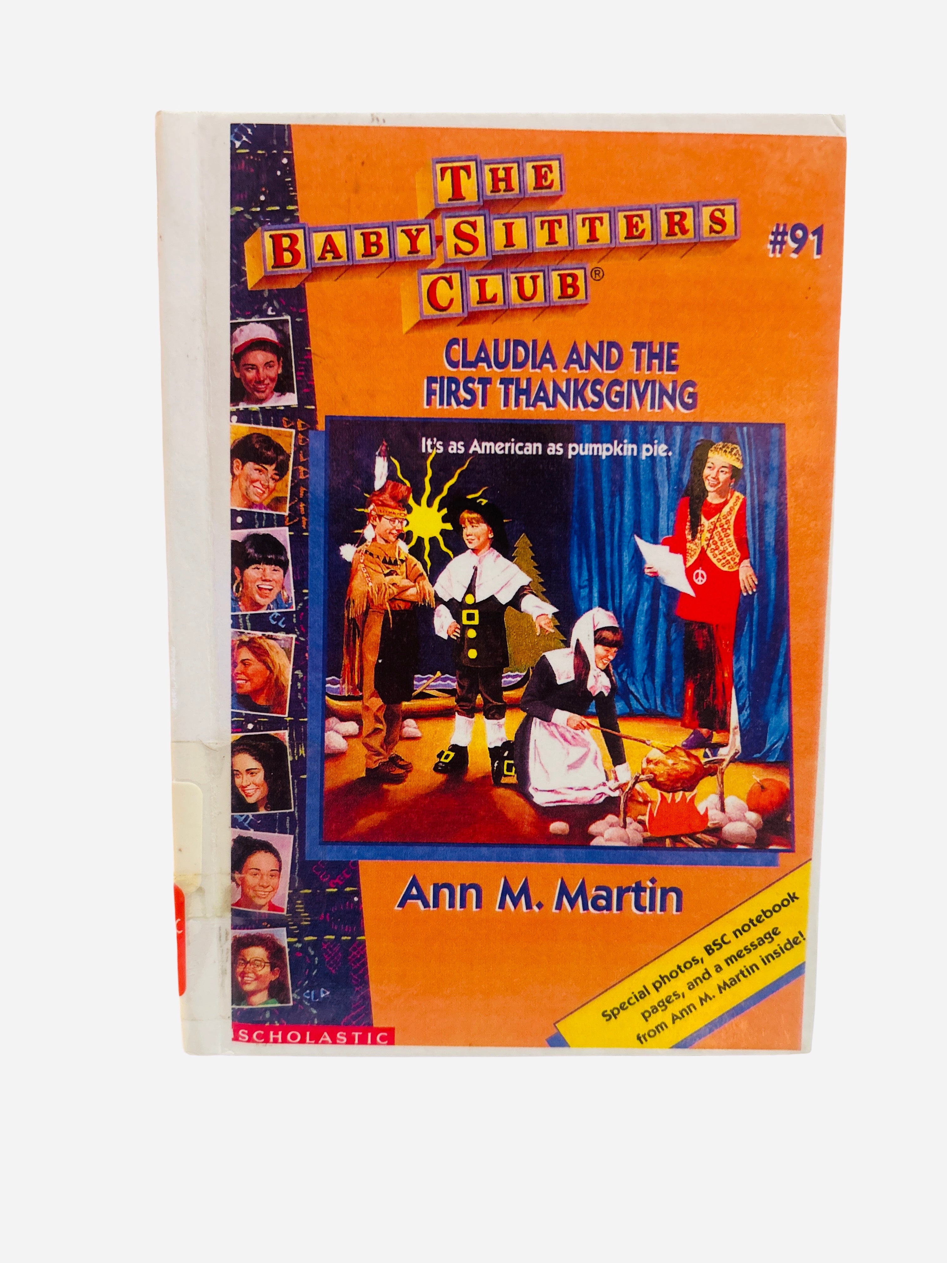 Claudia and the First Thanksgiving Baby-Sitters Club #91 ex-library hardcover