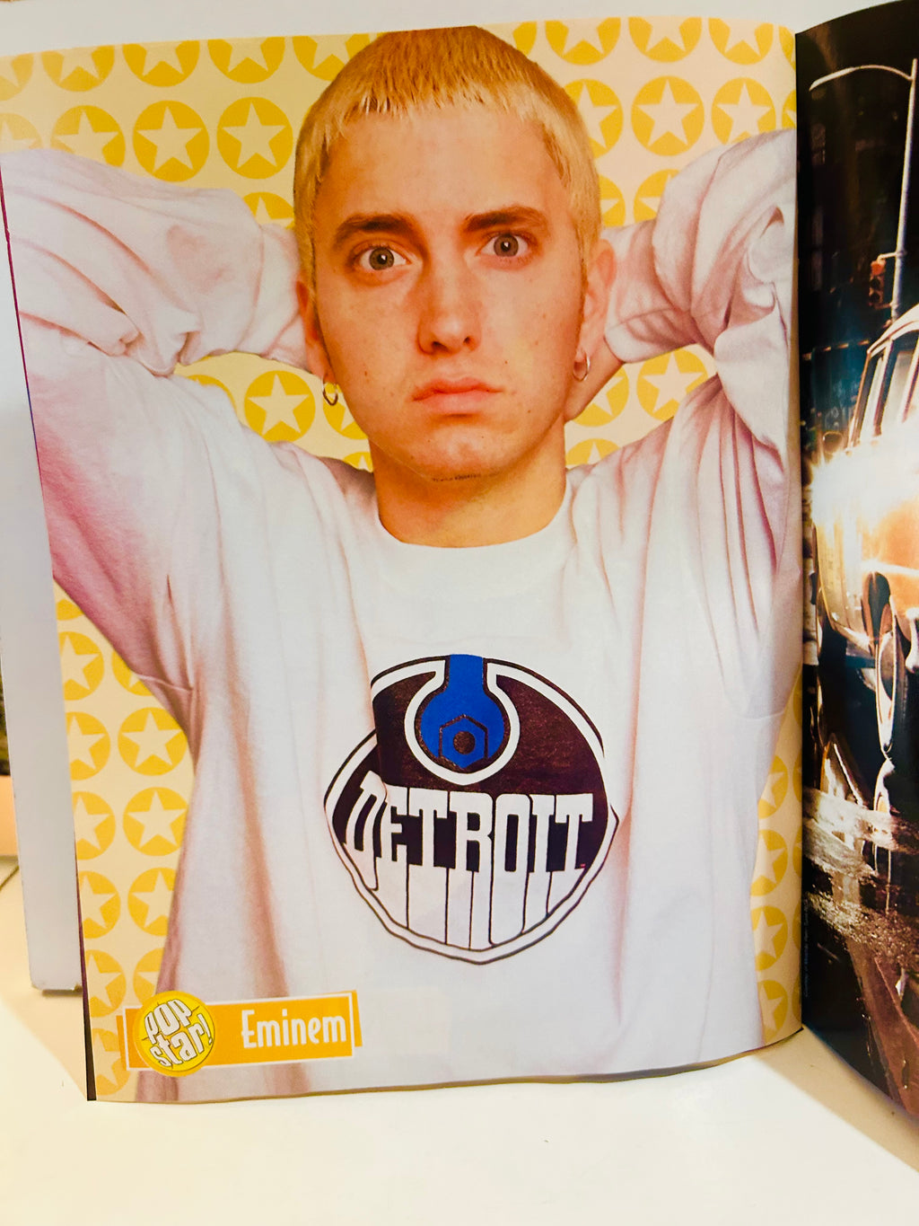 Eminem pinup poster inside Pop Star! Magazine November 2004