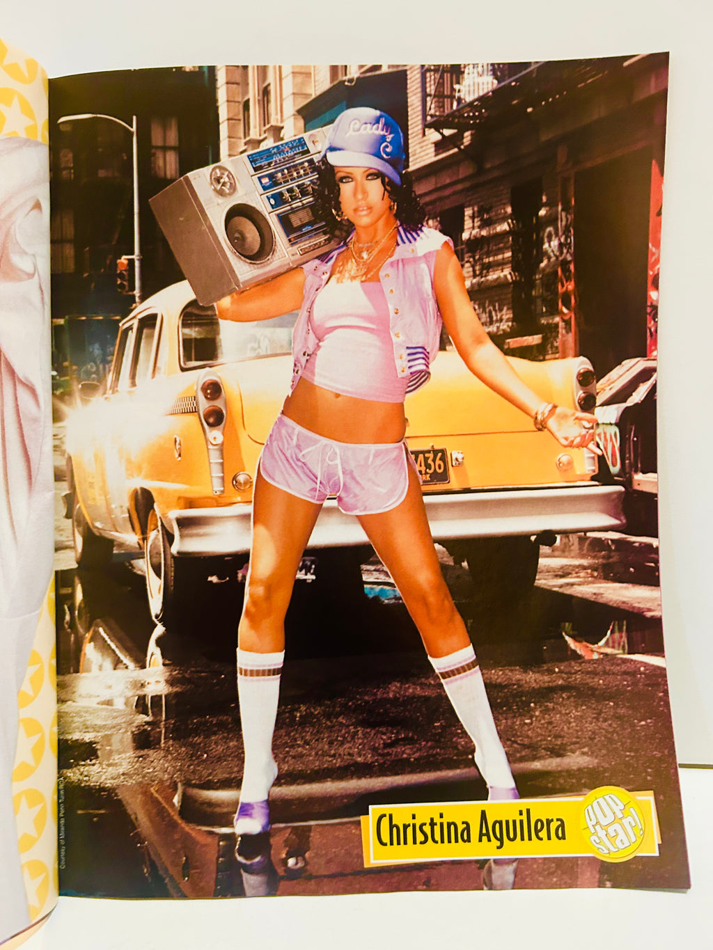 Christina Aguilera pinup poster inside Pop Star! Magazine November 2004
