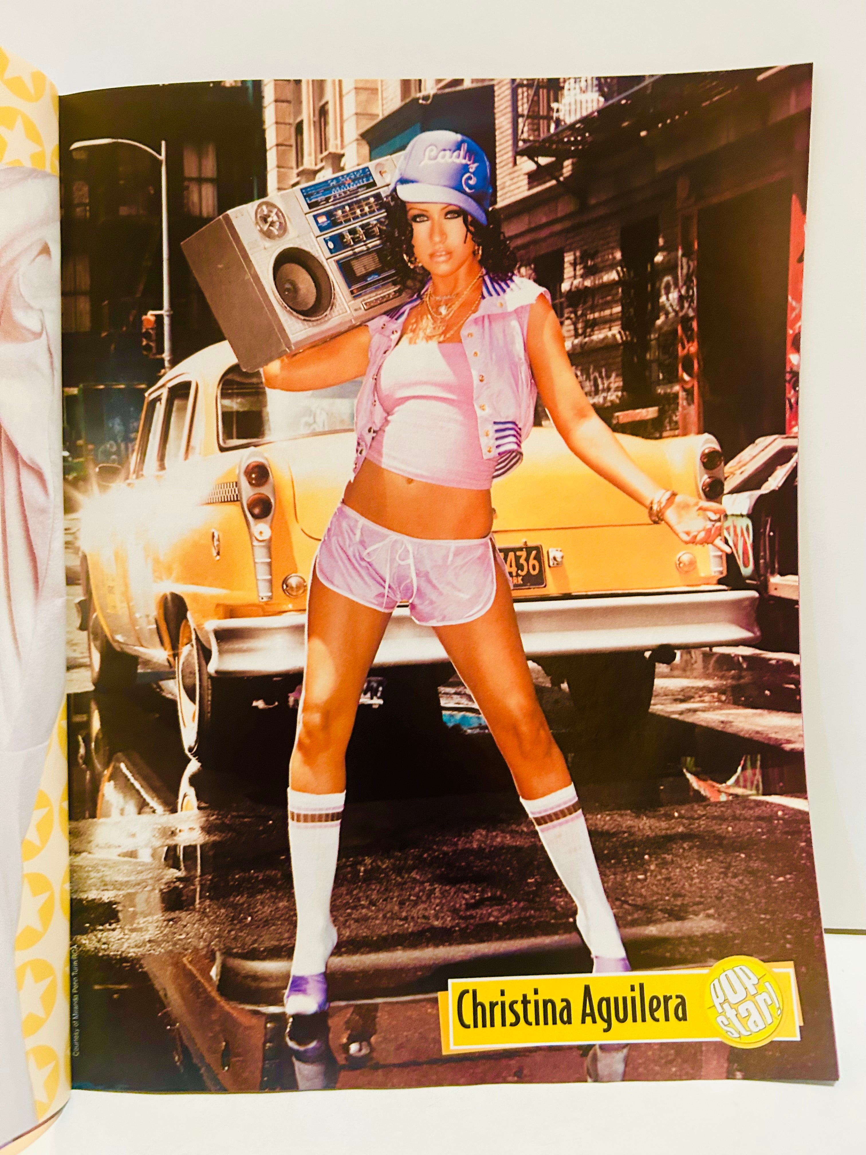Christina Aguilera pinup poster inside Pop Star! Magazine November 2004