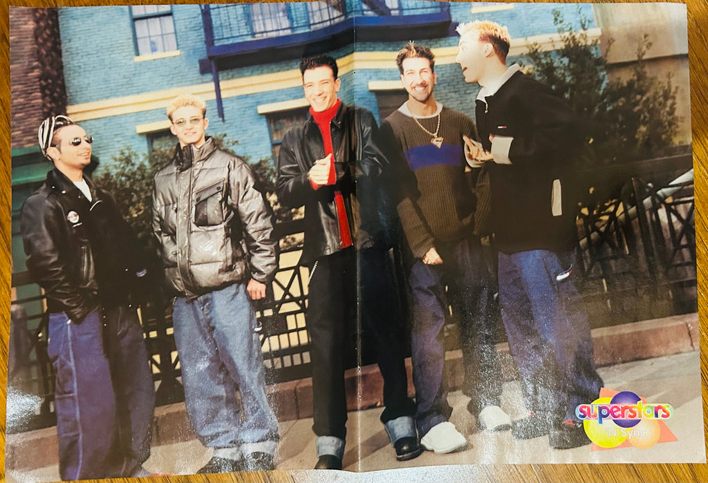 *NSYNC Superstars Magazine Poster - back side