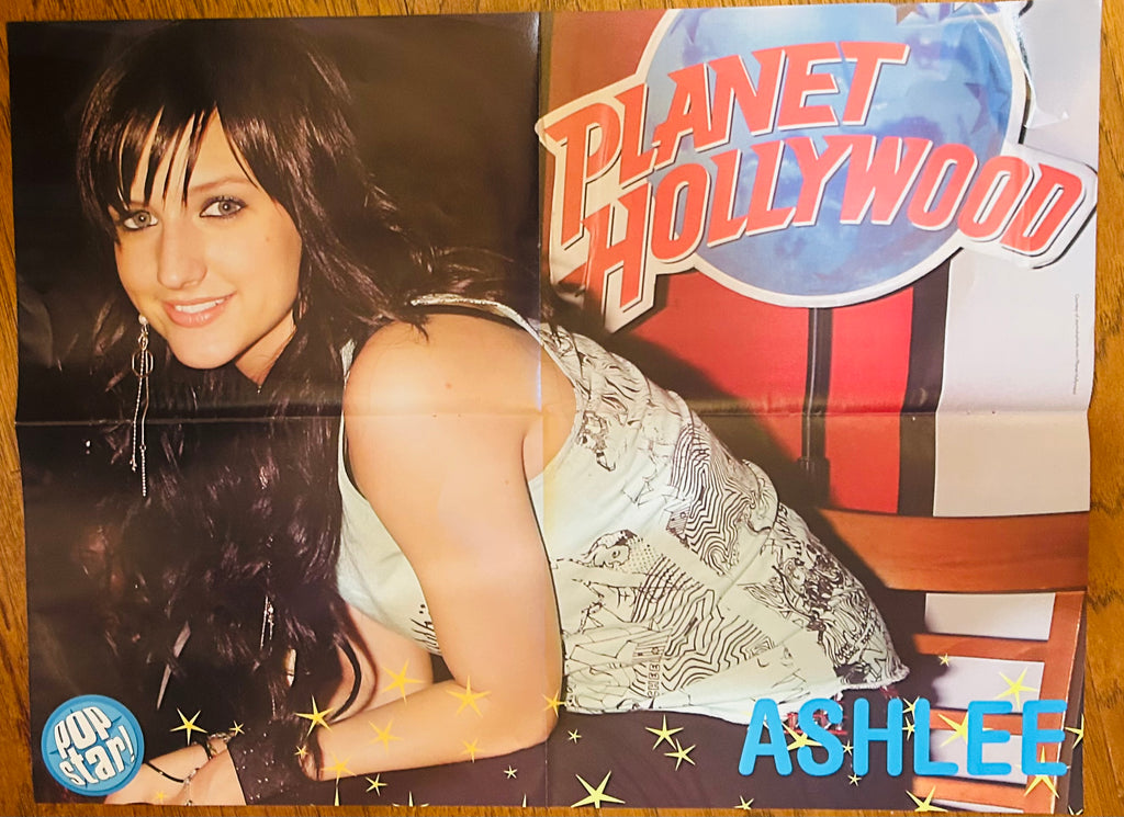 Ashlee Simpson Planet Hollywood Pop Star! Magazine Poster - back side