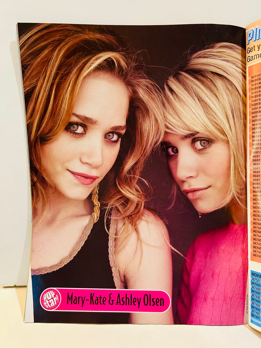 Mary-Kate and Ashley Olsen pinup Pop Star! Magazine September 2005