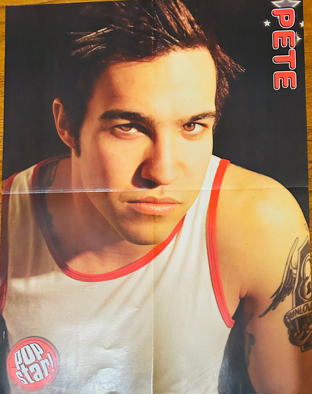 Pete Wentz Fall Out Boy Pop Star! Magazine Poster - front side