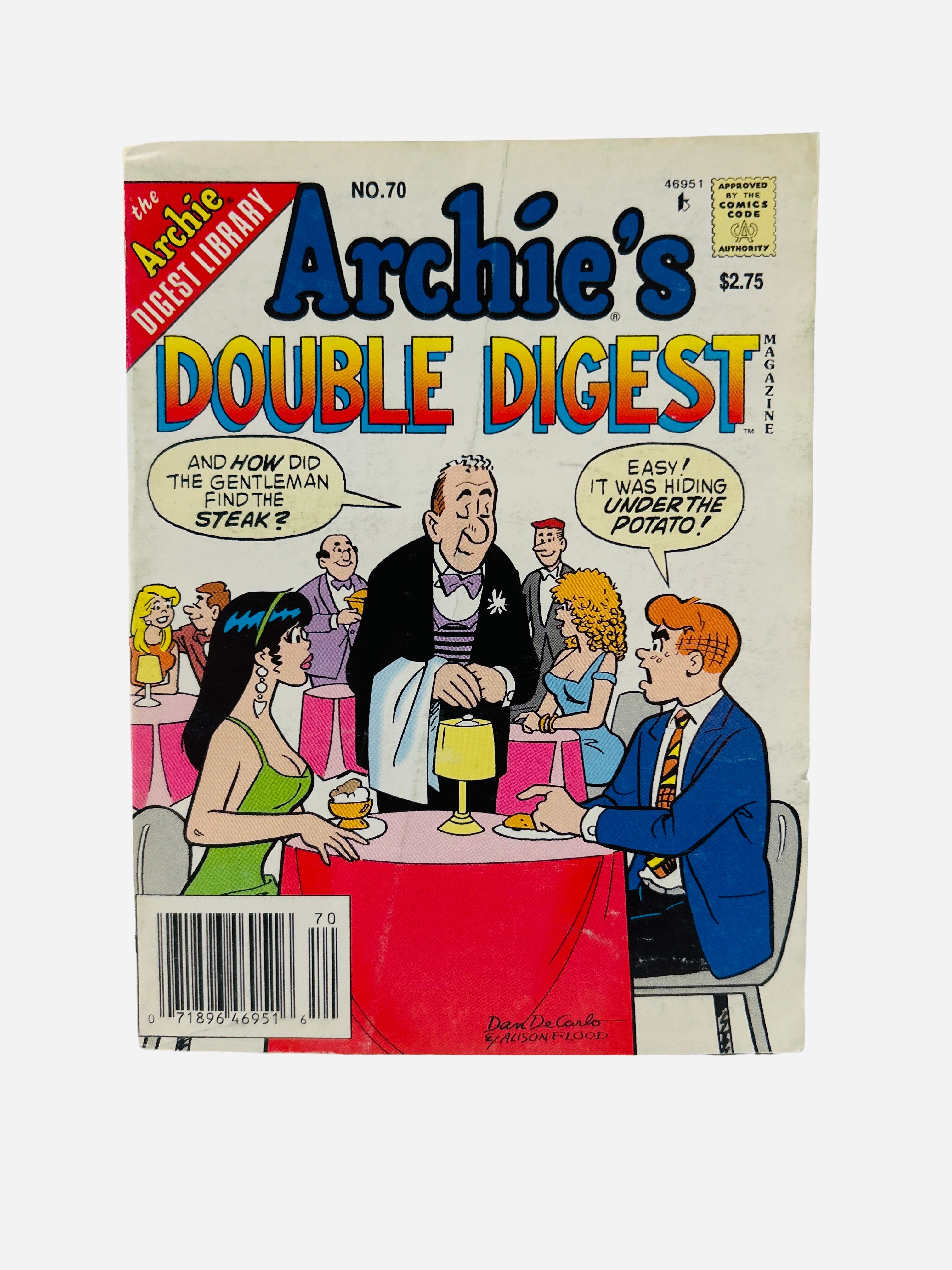 Archie's Double Digest Magazine #70 cover