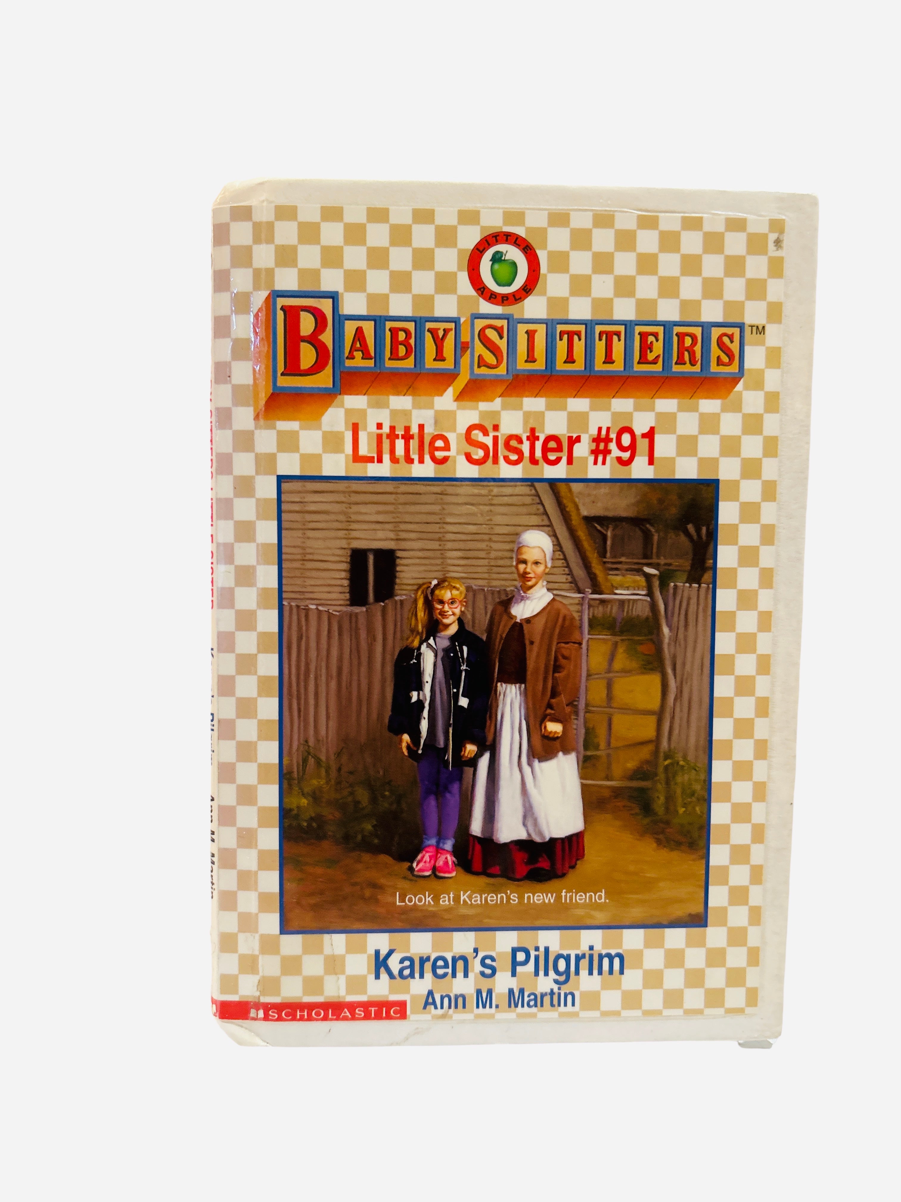 Karen's Pilgrim Baby-Sitters Little Sister #91 ex-library hardcover