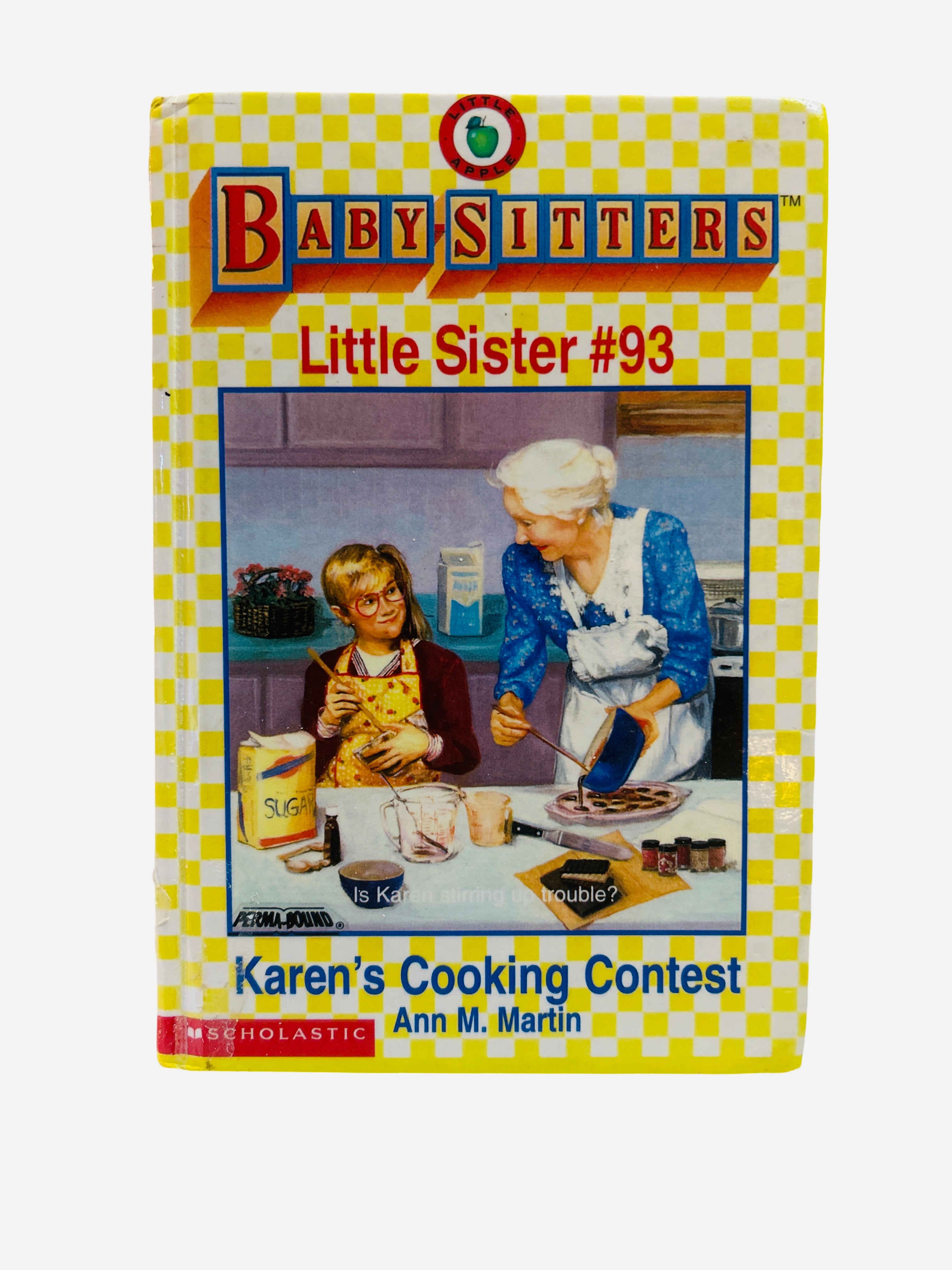Karen's Cooking Contest Baby-Sitters Little Sister #93 ex-library hardcover