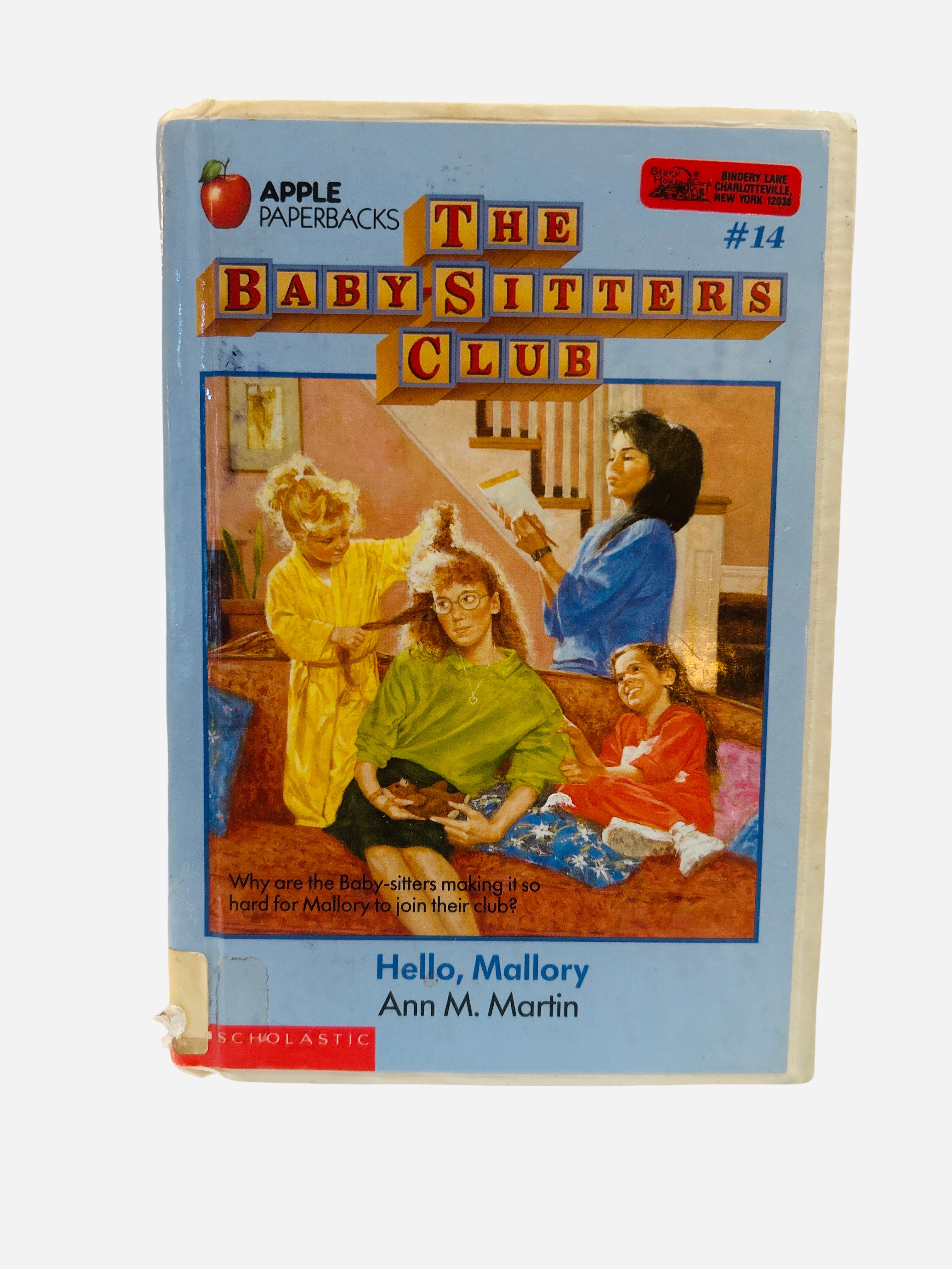 Hello, Mallory Baby-Sitters Club #14 ex-library hardcover