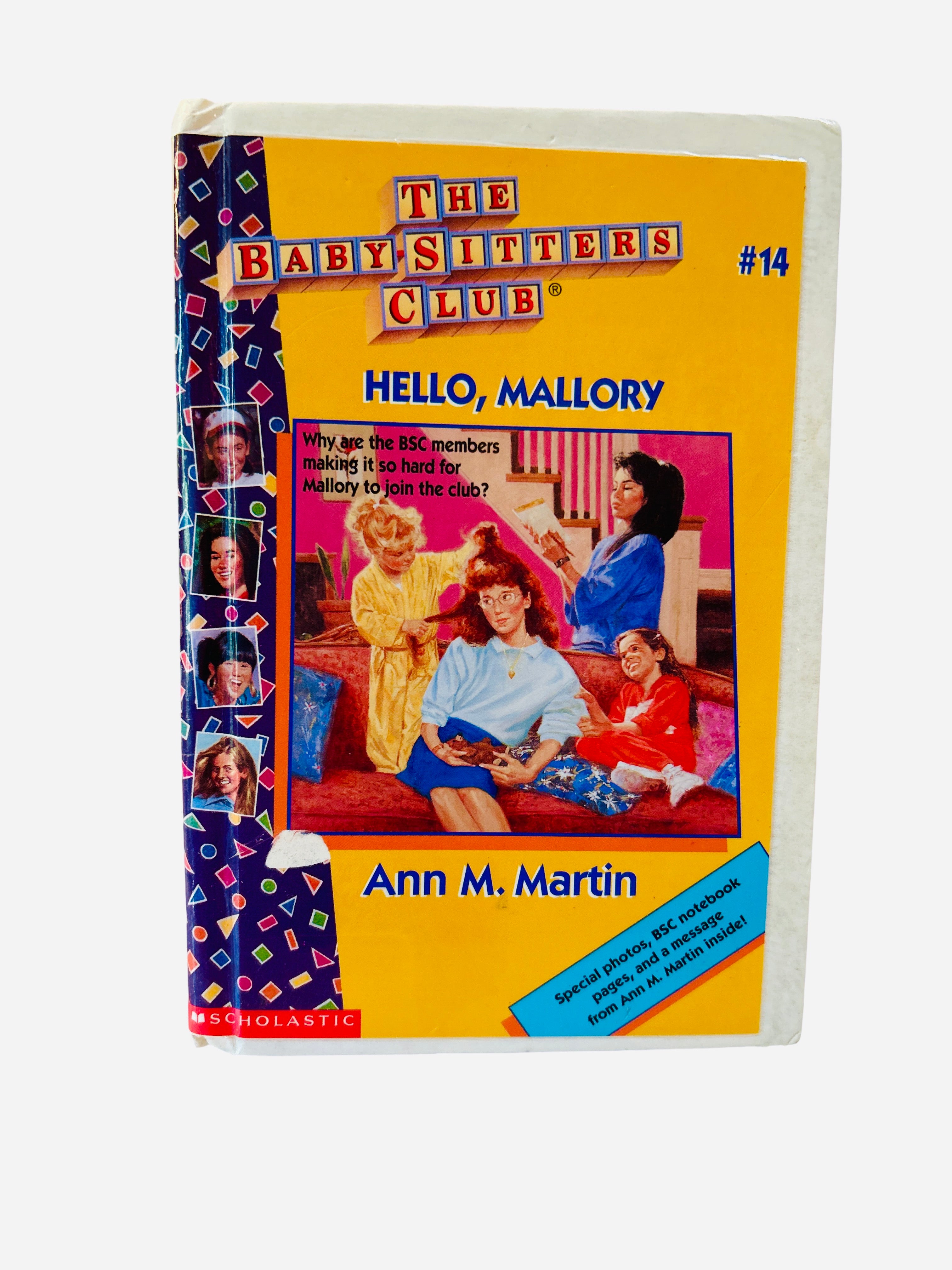 Hello, Mallory Baby-Sitters Club #14 ex-library hardcover