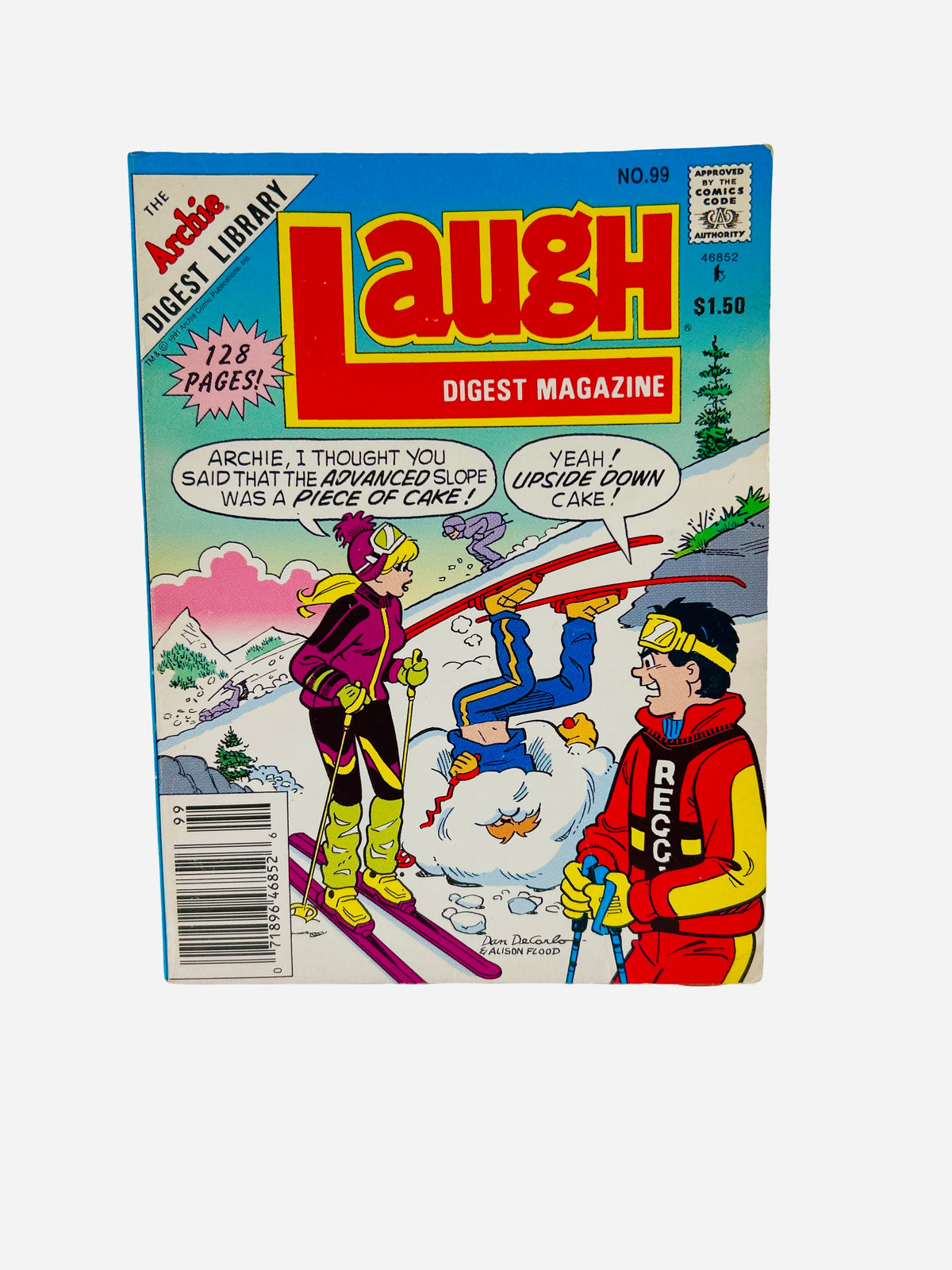 Laugh Digest Magazine No. 99 winter skiing cover