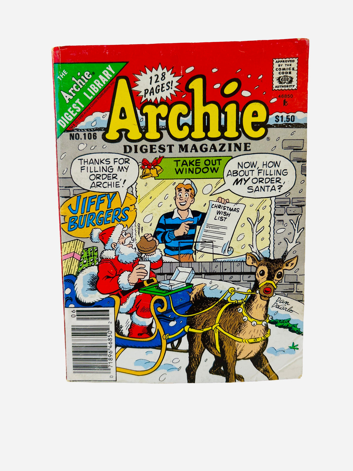 Archie Digest Magazine No. 106 Christmas holiday cover