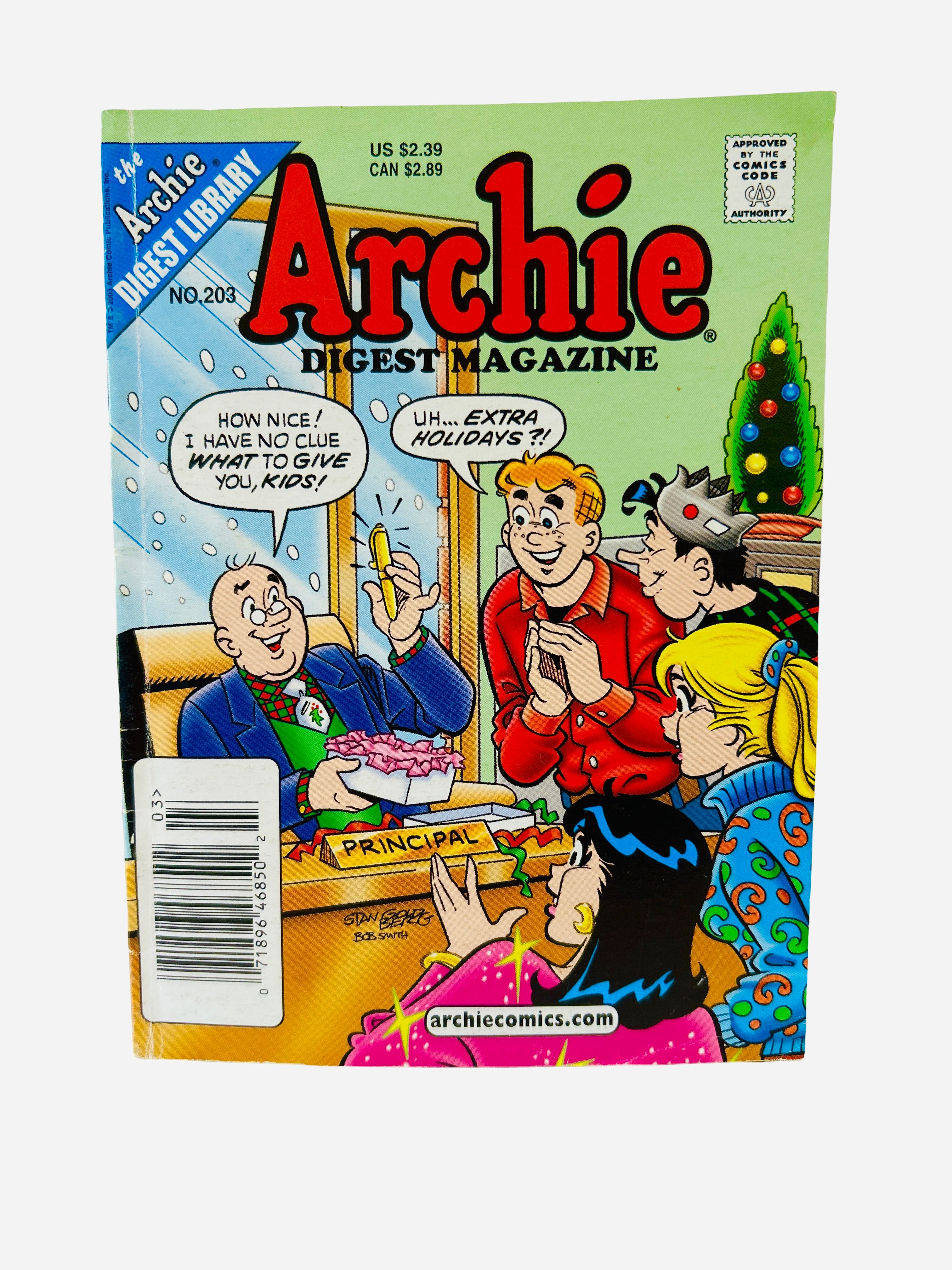 Archie Digest Magazine No. 203 holiday cover