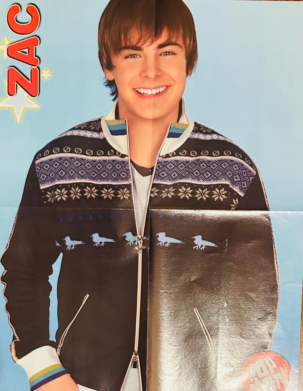 Zac Efron Pop Star! Magazine Poster - front side