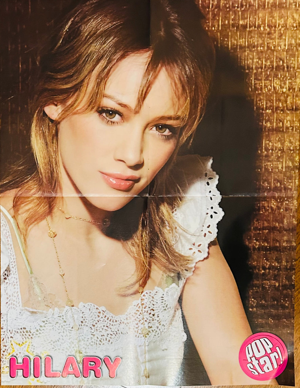 Hilary Duff Pop Star! Magazine Poster - back side