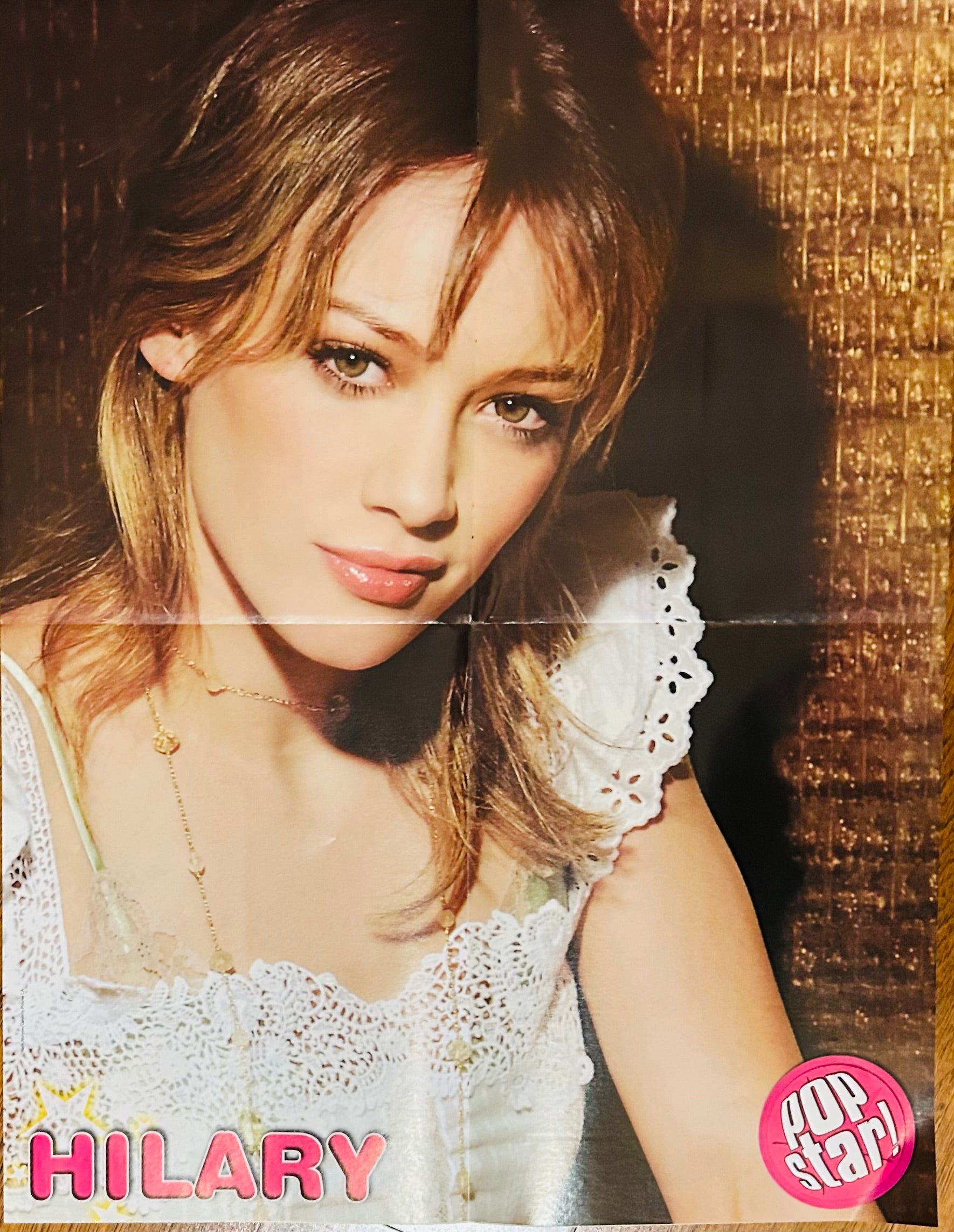 Hilary Duff Pop Star! Magazine Poster - back side